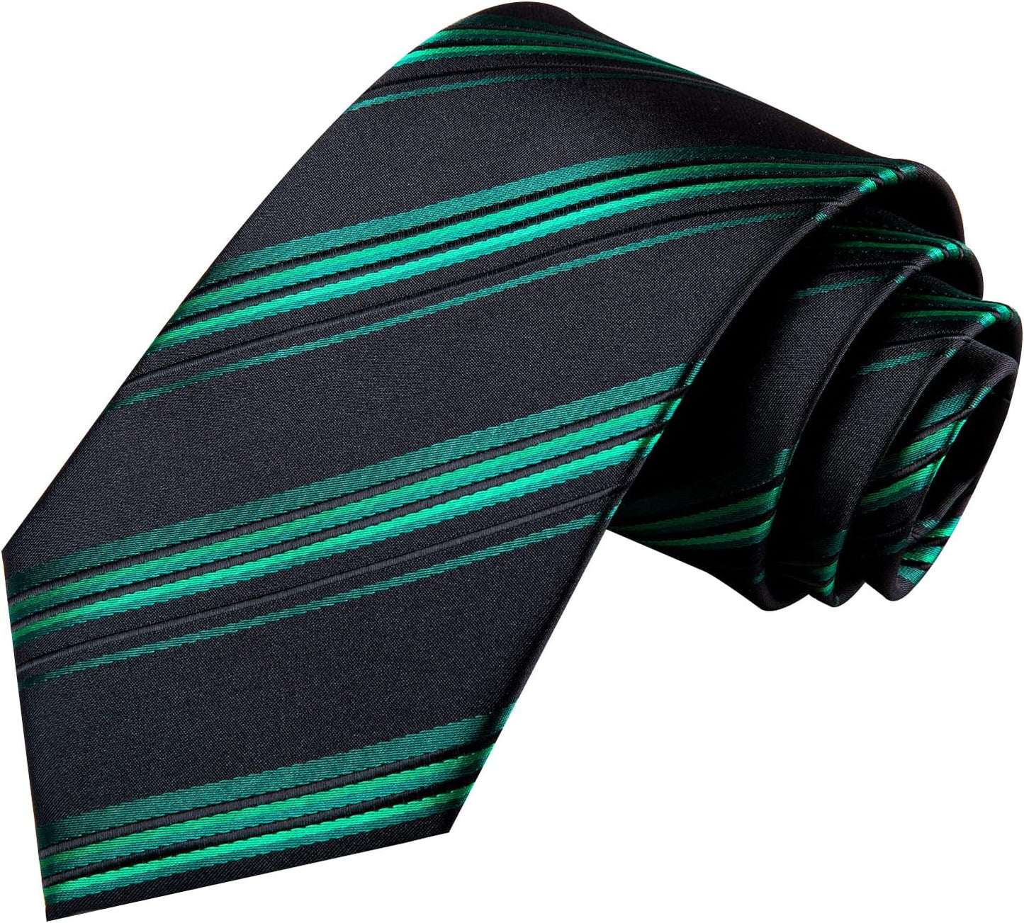 Hi-Tie Men 63inches Tie Set Extra Long Necktie Paisley Tie Pocket Suqare Cufflinks Big and Tall Men Tie