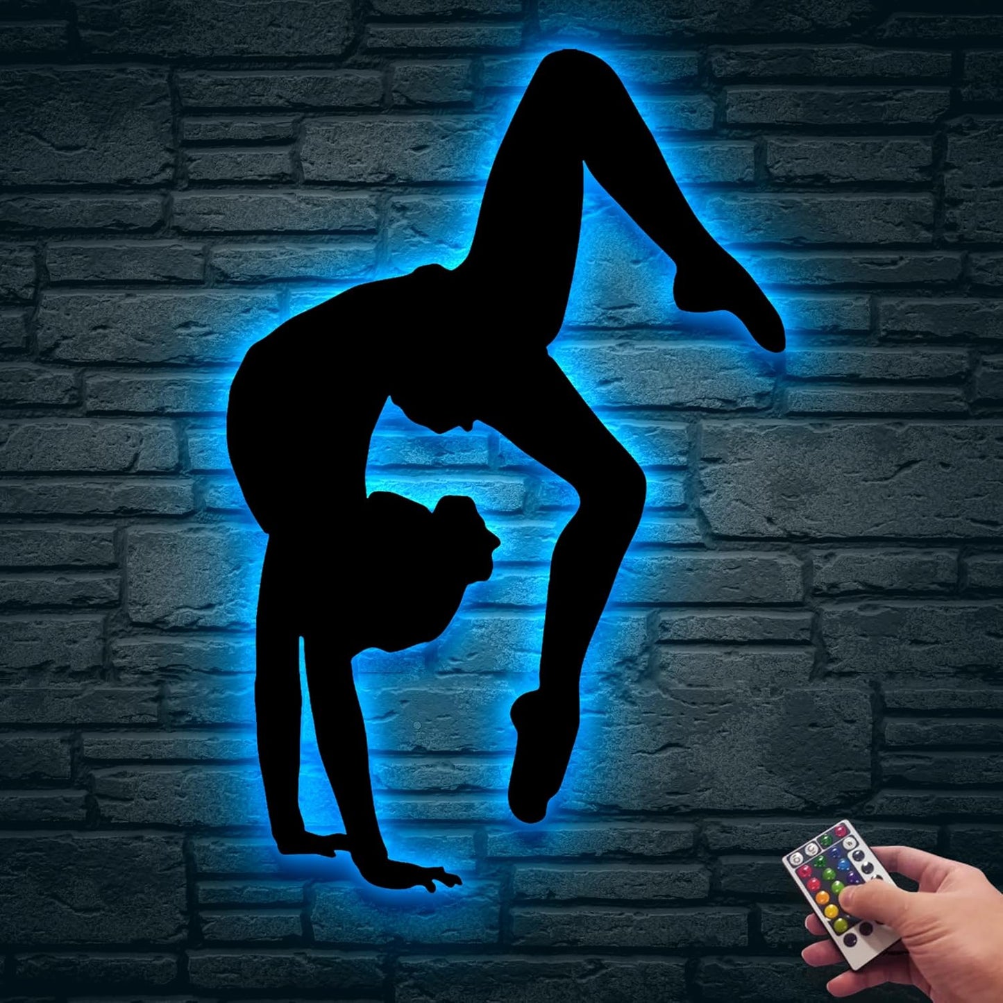 Custom Gymnastics Metal Sign With LED Light, Personalized Gymnastics Metal Sign, Gift For Gymnastics Lovers, Wall Hanging, Home Decor, Birthday Gift, Christmas Gift