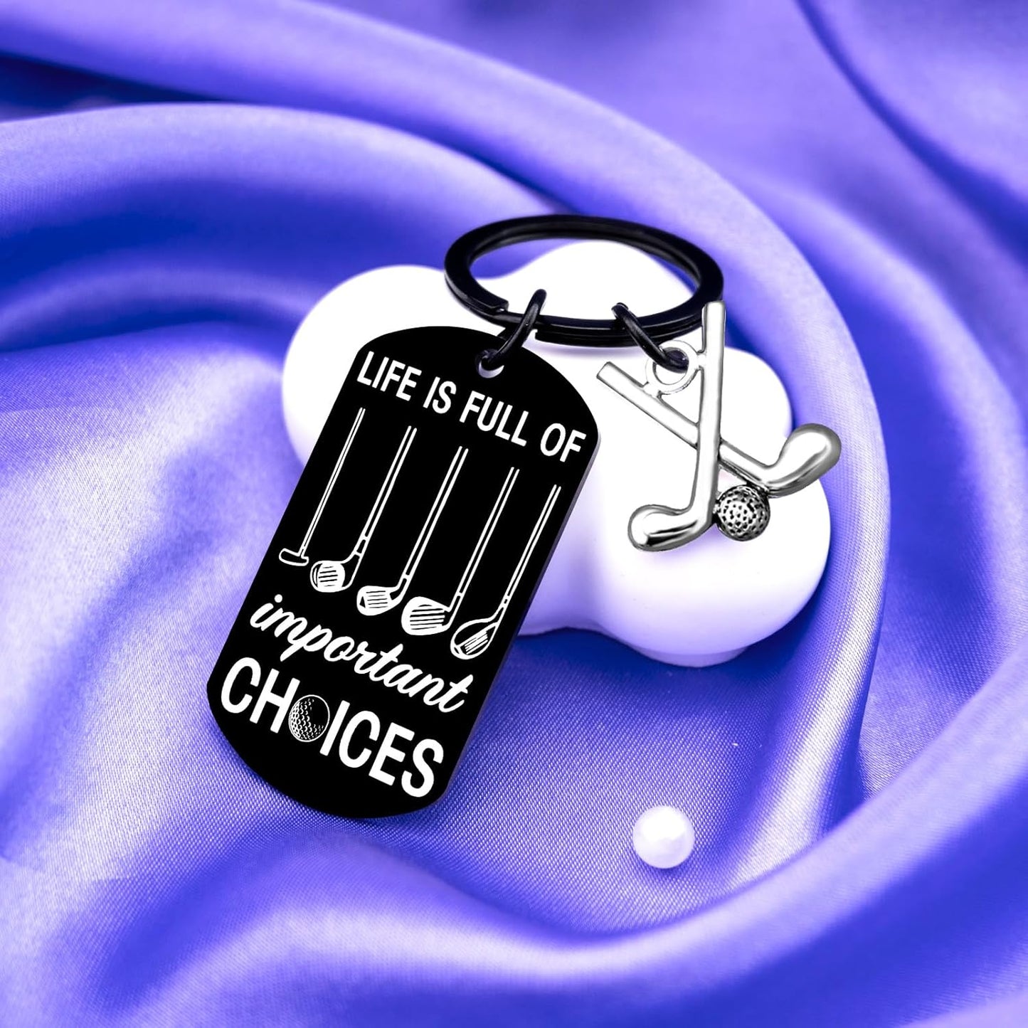 Golf Gifts For Dad Men Cool Golf Keychain Gift For Golfers Men Unique Christmas Birthday Gifts For Men Him Funny Golfing Accessories Present For Golf Lovers Golf Stocking Stuffers For Men Golfers