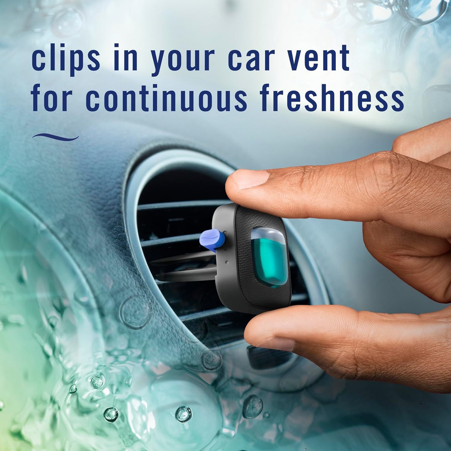 Febreze Unstopables Car Odor-Fighting Car Freshener Vent Clip Fresh Scent, .07 oz. Car Vent Clip, 4 Count (Pack of 1) (Packaging may vary)