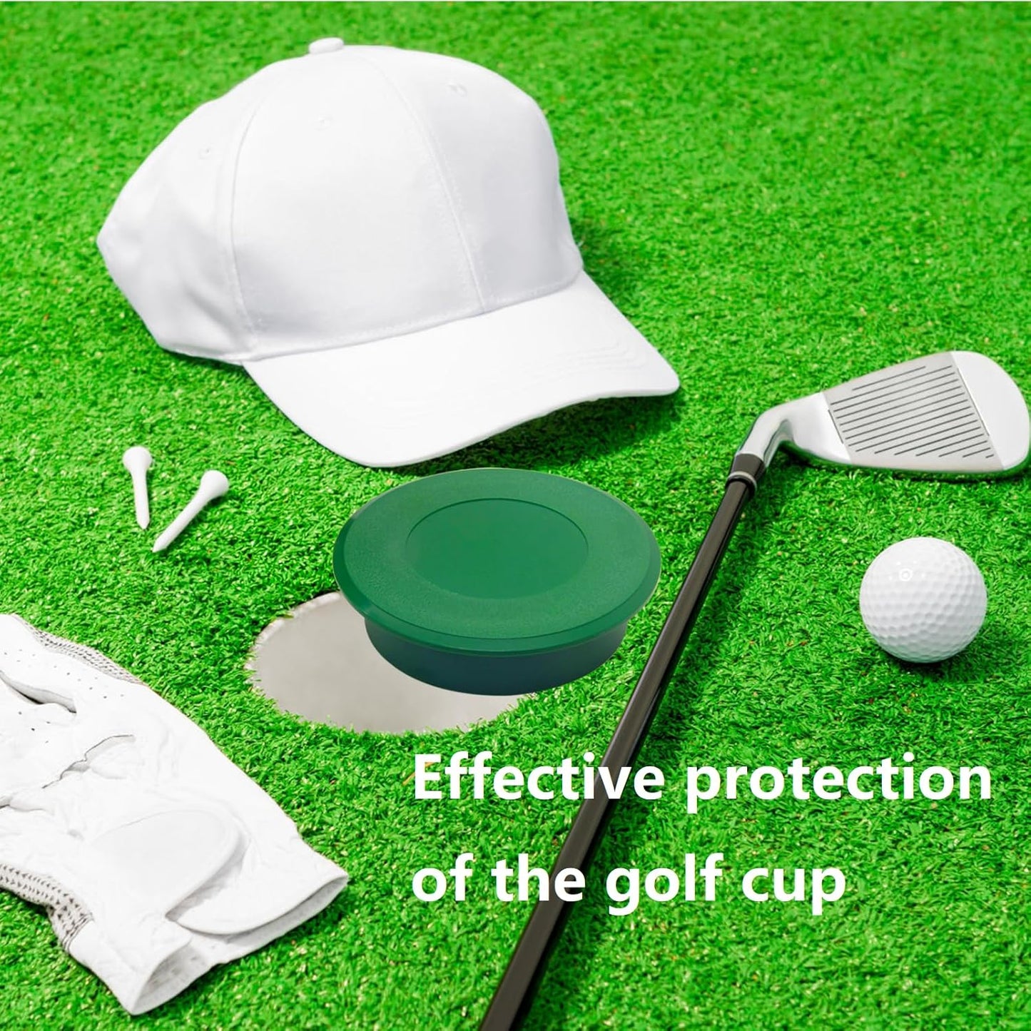 Golf Hole Cup Covers Universal Dimensions for Putting Practice Training Meets The Standards of USGA and PGA (2 Pack)