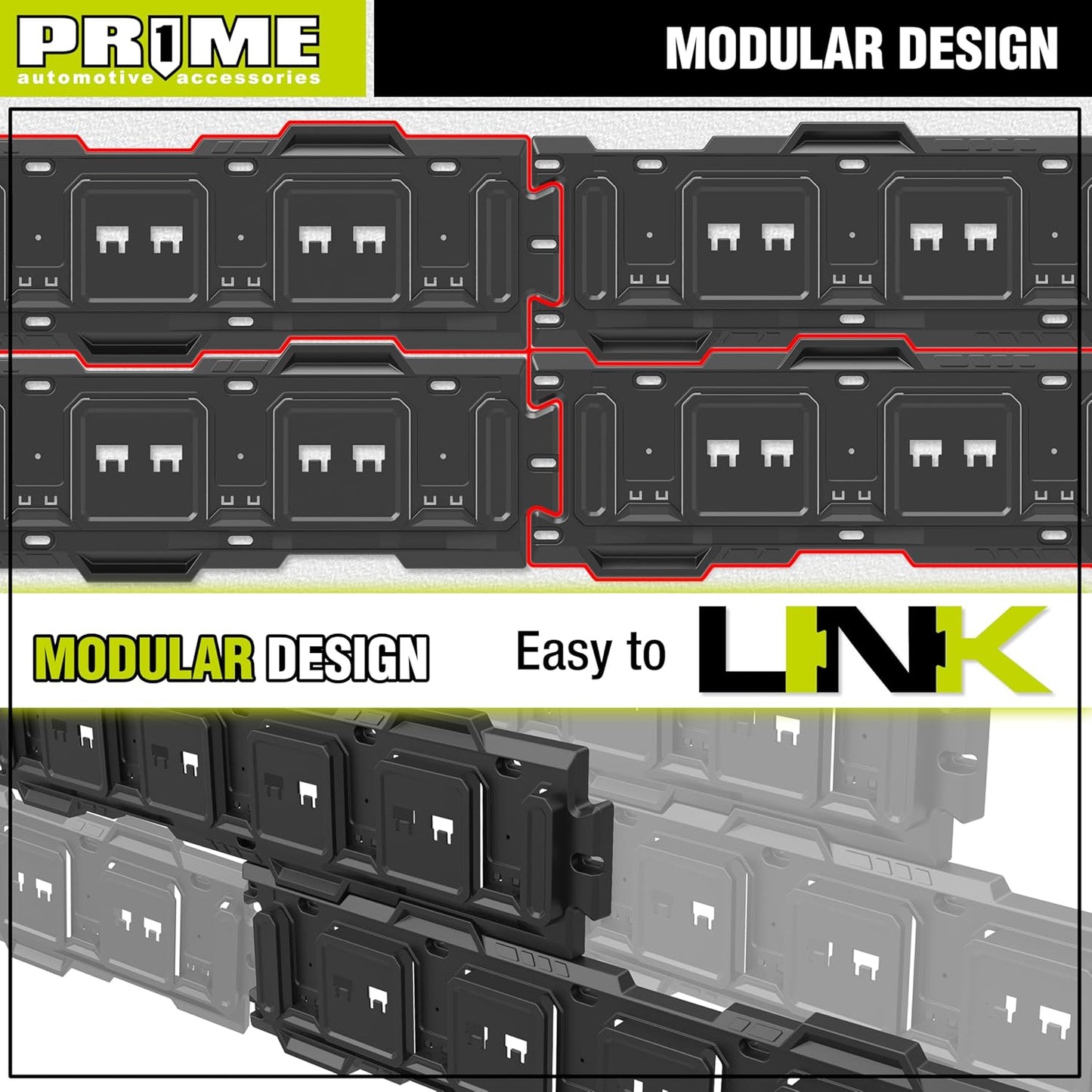 PR1ME 31 Inch Heavy Duty Garage Storage Wall Rails, 2 Pcs Wall Mount Organization Rails, Organization Tool Storage Utility Rack for Hooks
