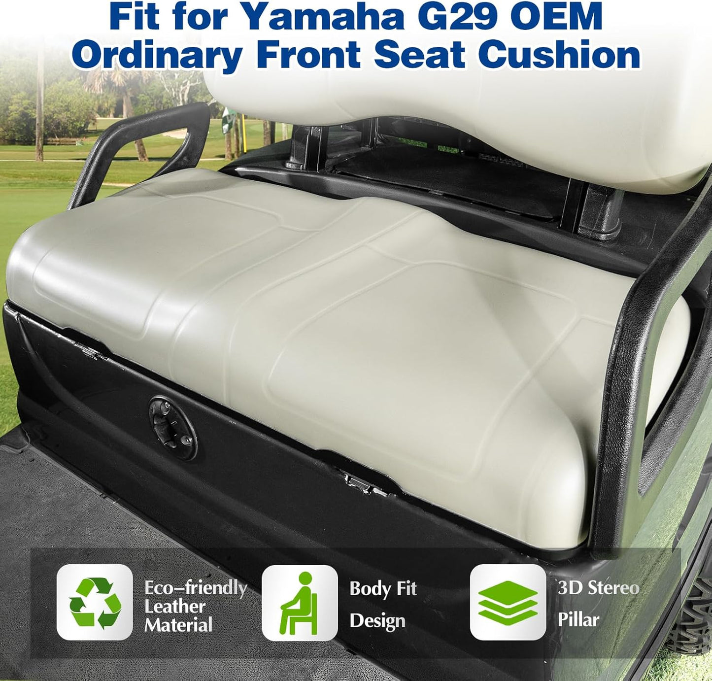 Golf Cart Replacement Front Seat Fit for Yamaha G29/Drive 2007-2016 Golf Cart Seats,Oyster Grey