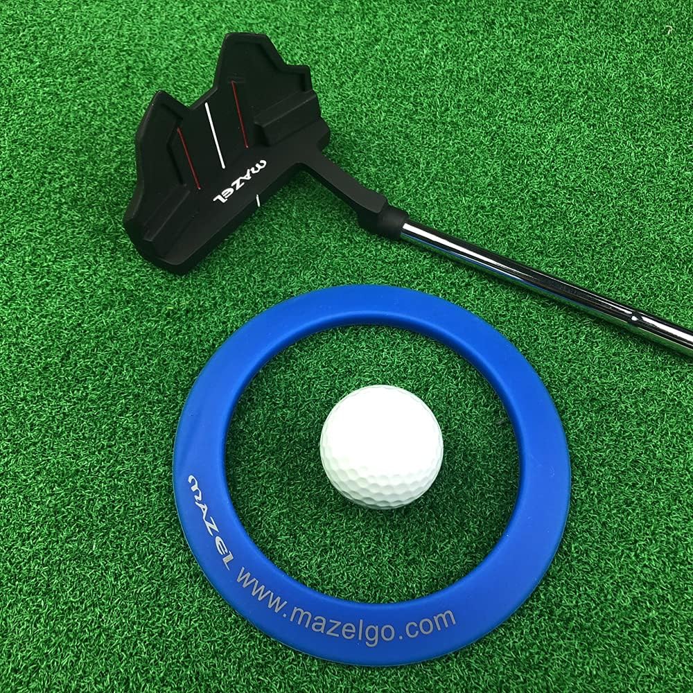 MAZEL Golf Putting Cup/Ring for Training Aid Indoor & Outdoor - All-Direction Practice Hole Putting Accuracy Trainer