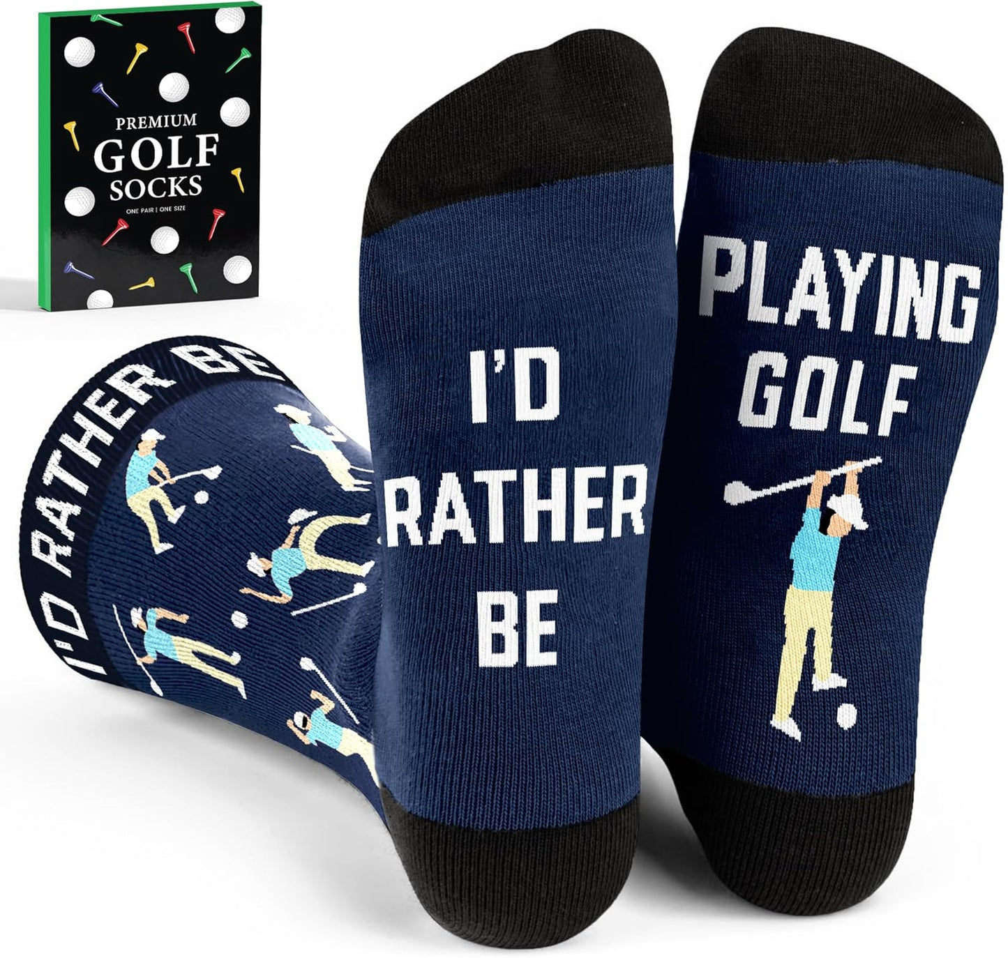 VICRAZY Golf Gifts for Men, Women - Golf Accessories, Golf Socks for Dad, Mom - Funny gift, Christmas Gifts, Stocking Stuffer
