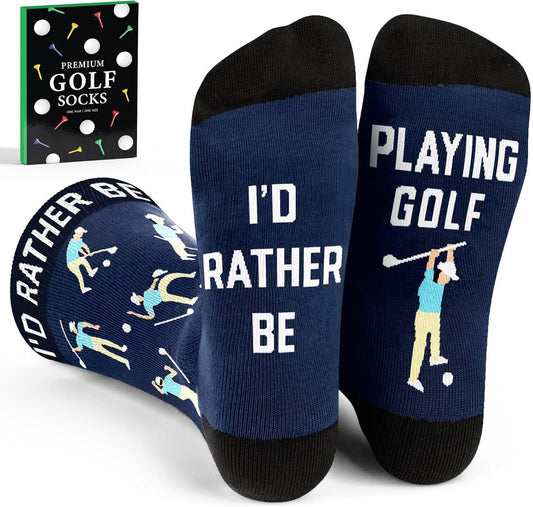 VICRAZY Golf Gifts for Men, Women - Golf Accessories, Golf Socks for Dad, Mom - Funny gift, Christmas Gifts, Stocking Stuffer