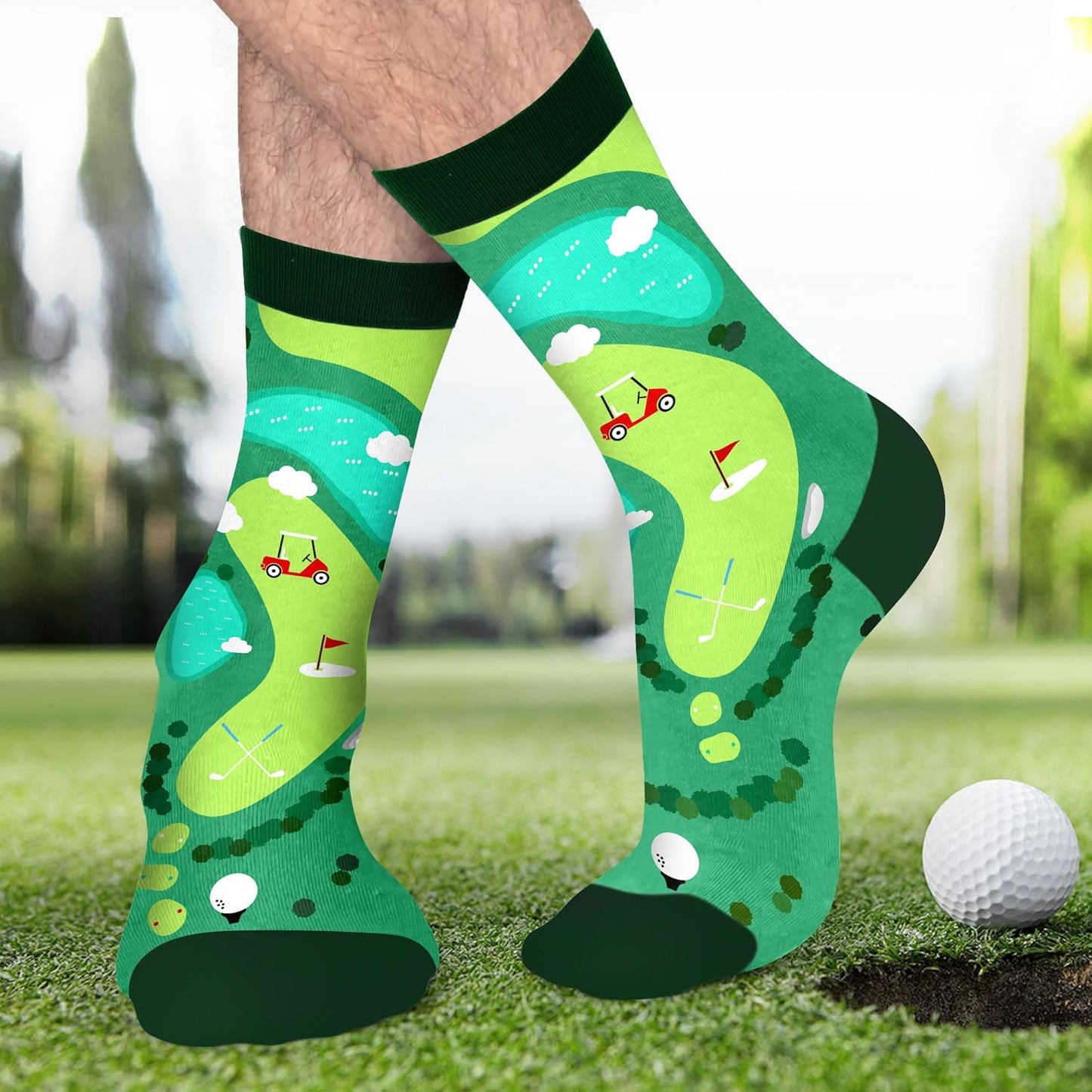 VICRAZY Golf Gifts for Men, Women - Golf Accessories, Golf Socks for Dad, Mom - Funny gift, Christmas Gifts, Stocking Stuffer