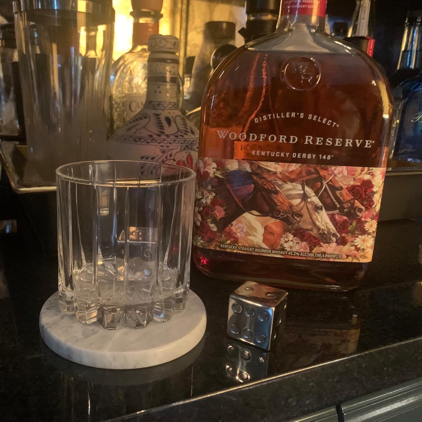 Outset Stainless Steel Whiskey Stone Set, 4 Dice Chillers