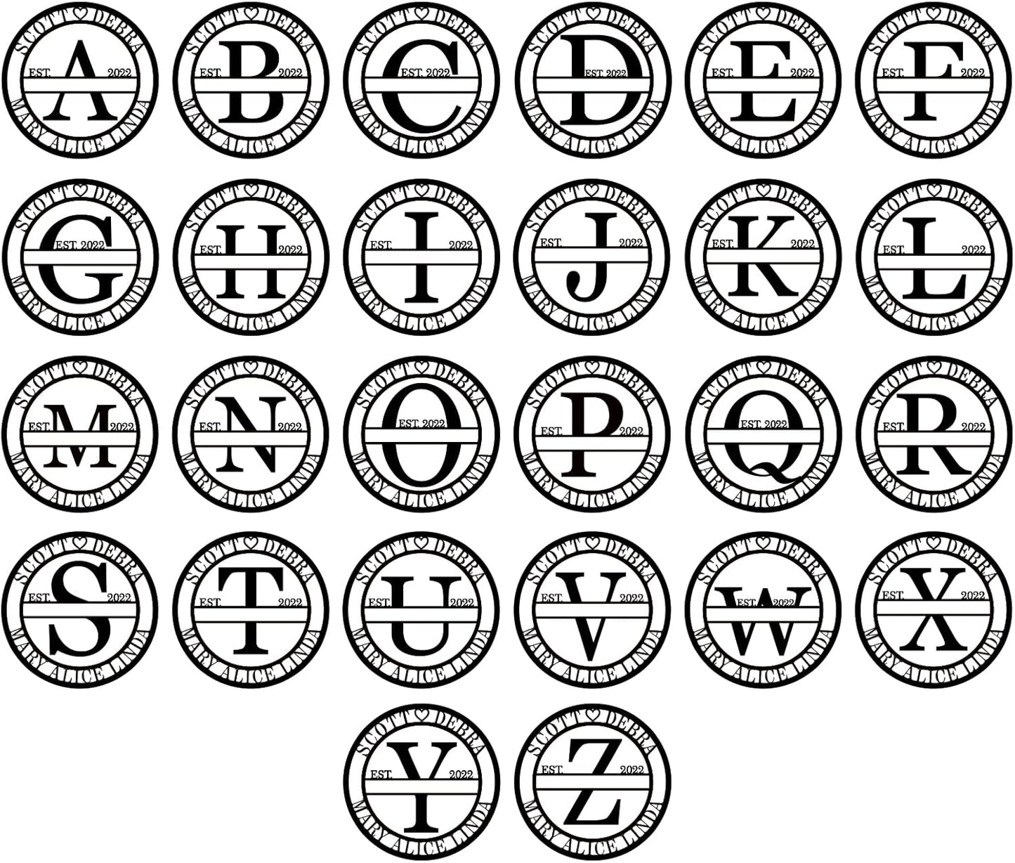 Last Name Signs for Home Personalized Metal Signs Metal Wall Decor Personalized Family Name Sign Anniversary Wedding Gifts