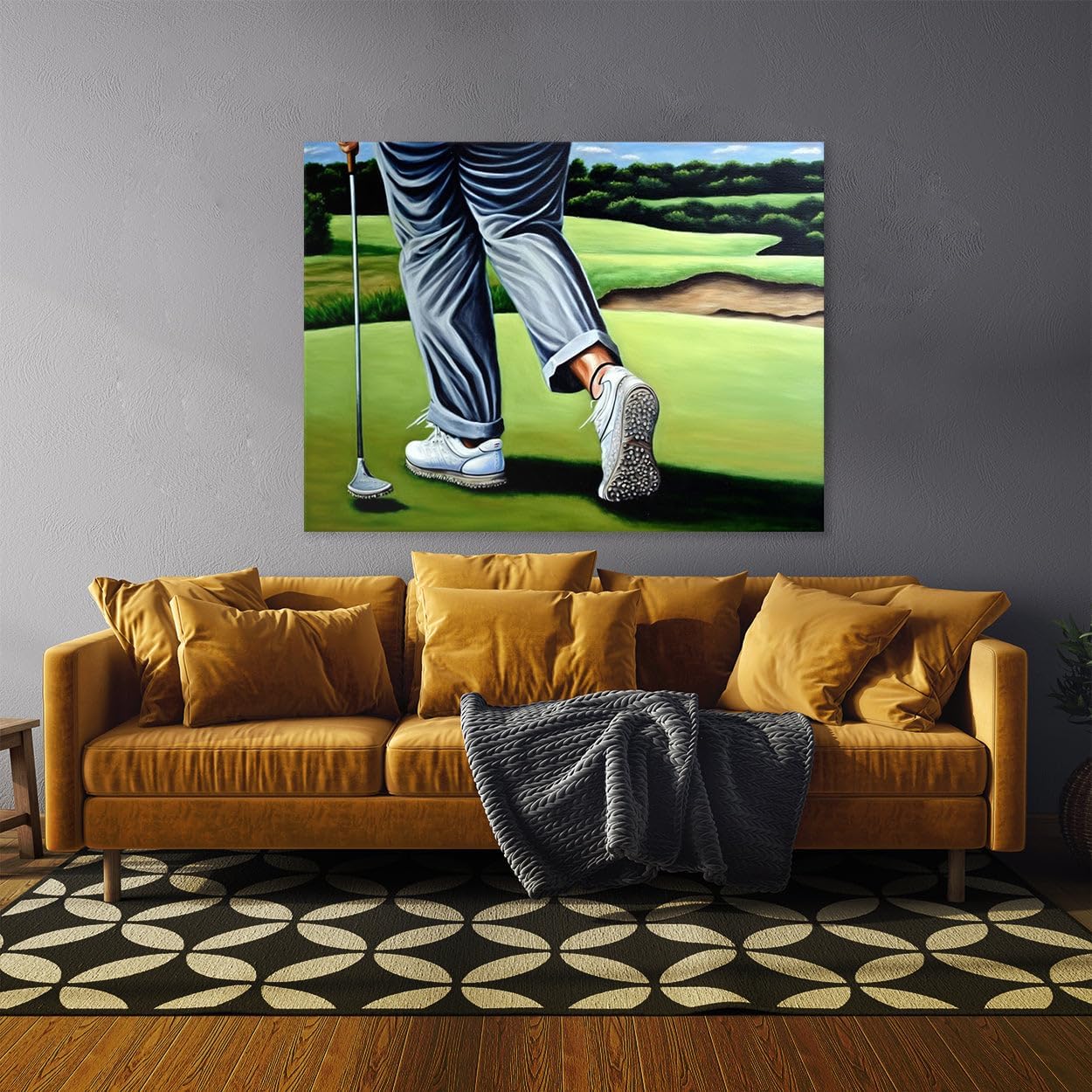 Sense Canvas Golf Scene 18 Canvas Art - Home Decor Wall Art Print Poster Painting Large 40x30 / 0.75"