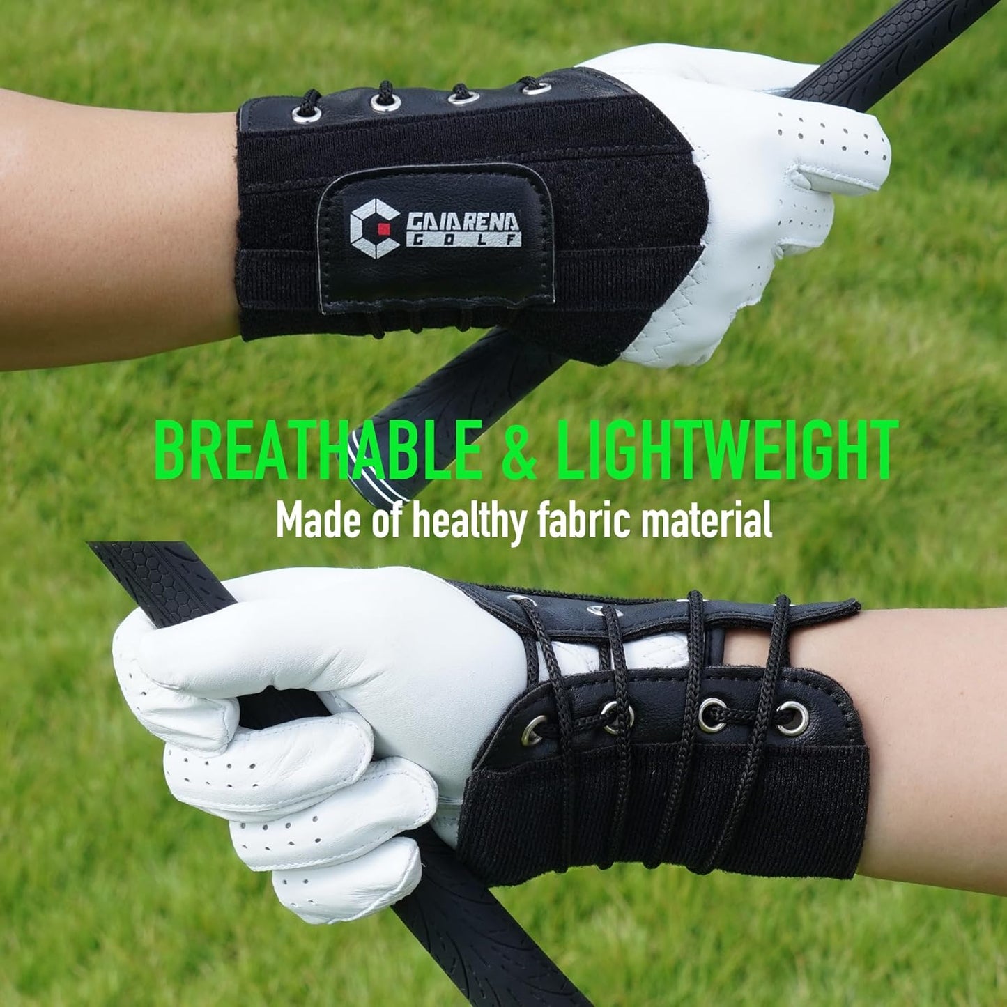 GAIARENA Golf Wrist Brace Wrist Hinge Swing Aid, Efficient Golf Swing Training Equipment to Correct Wrist’s Angle & Develop Muscle Memory for Beginner Golfers