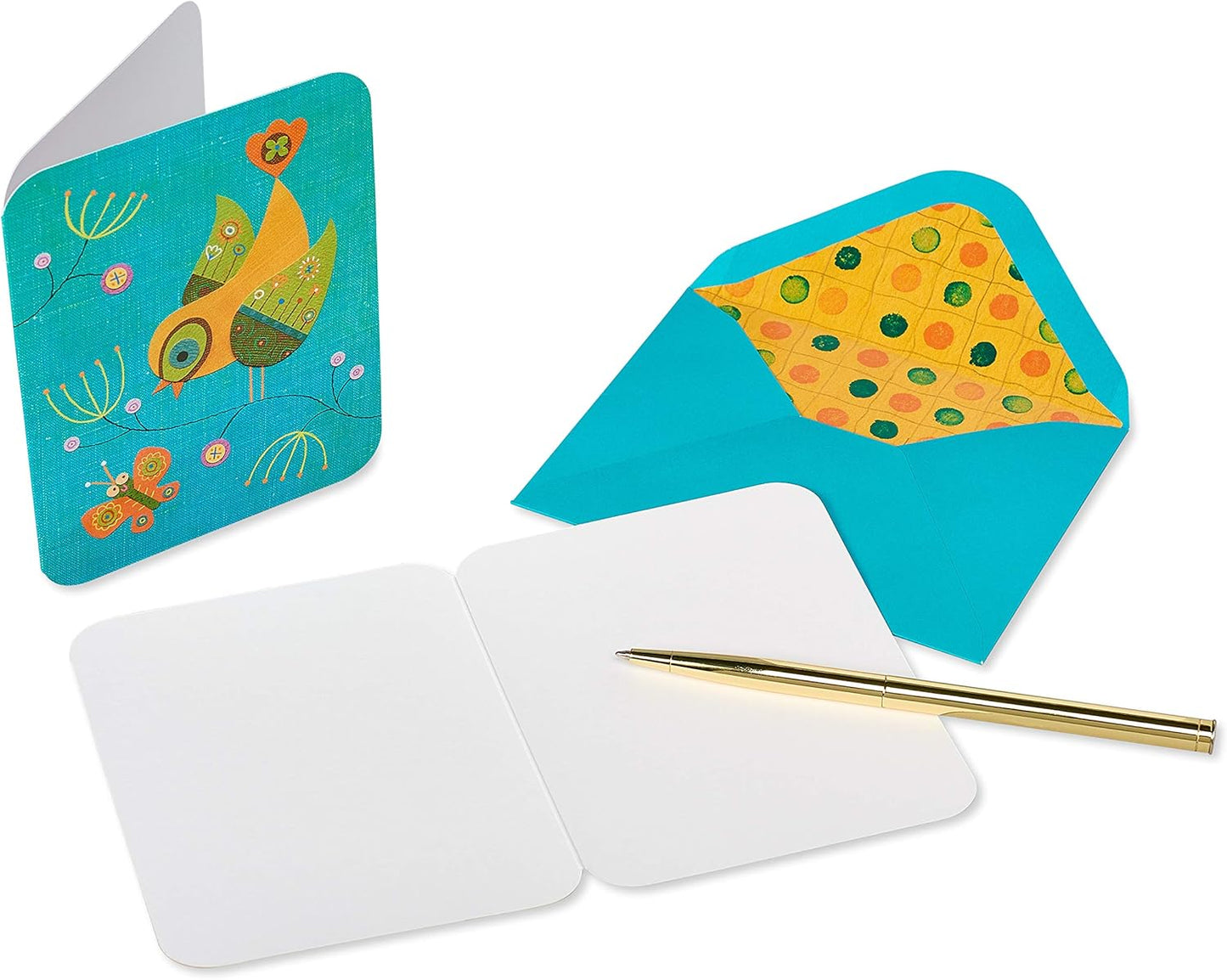 Papyrus Blank Cards with Envelopes, Owls and Birds (20-Count)