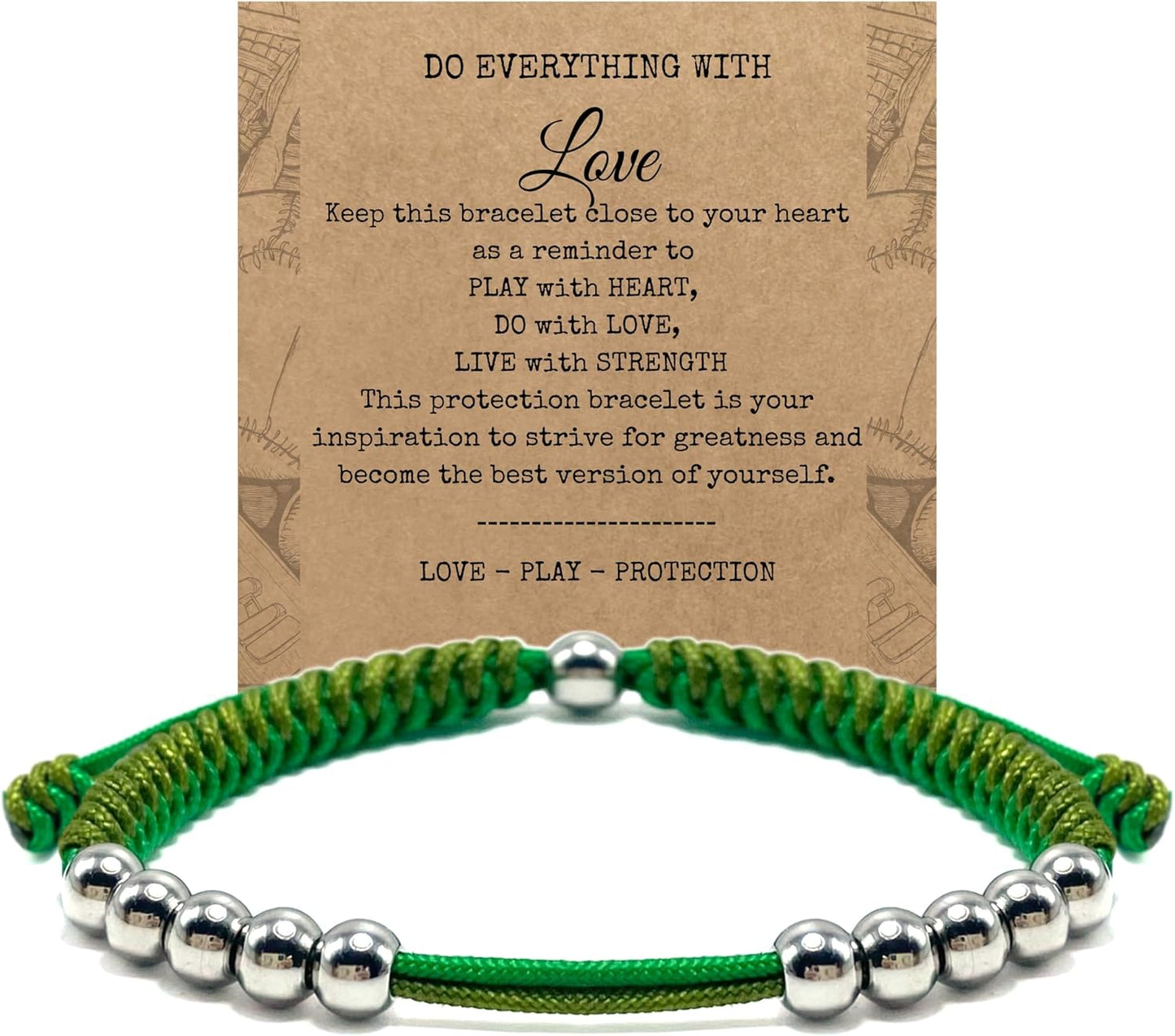 LAMIBEE Golf Stainless Steel 10 Bead Score Counter Bracelet, Golf Stroke Count Bracelet, Resizable Easy to Adjust Golf Round Scoring Tracker, Durable Stylish Golf Accessory