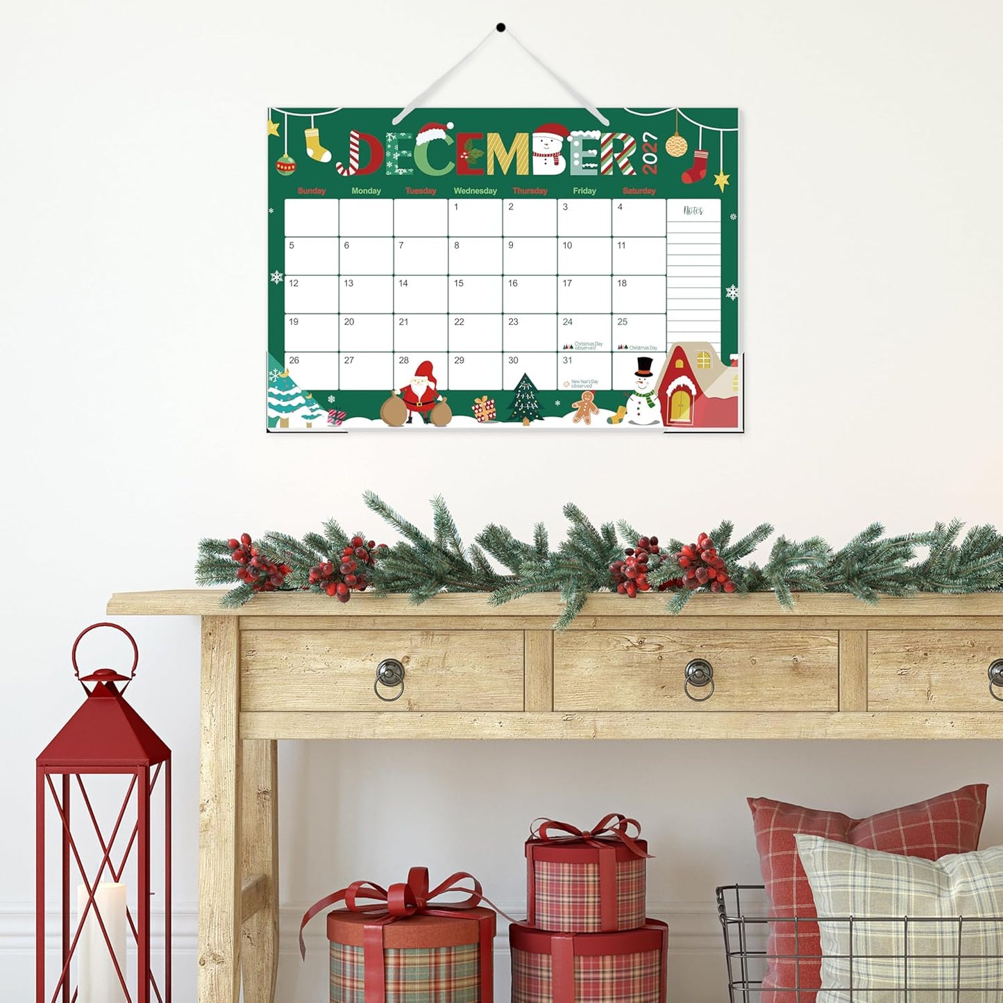 Guasslee Desk Calendar 2026-2028,36 Months Calendar Runs from 2026 Jan. to 2028 December, 17"x11.5" Monthly Desktop/Wall Planner with Thick Paper and Notes for Home School & Office