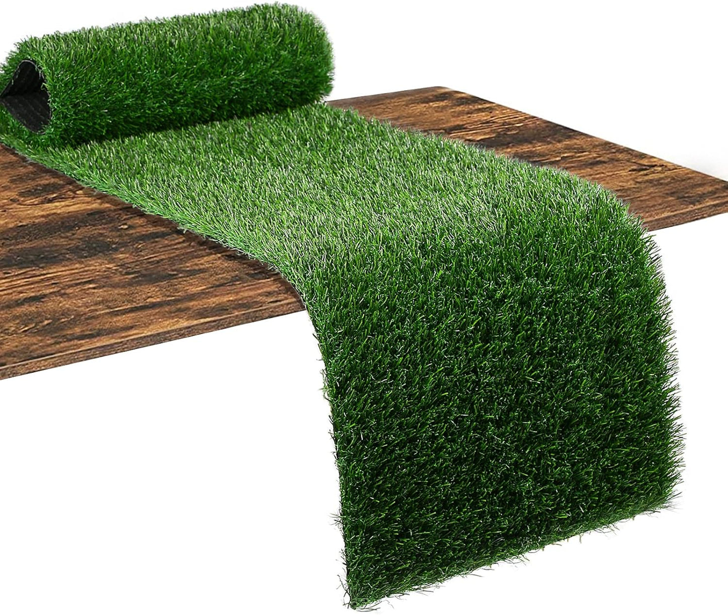 XLX TURF Green Faux Grass Table Runner, Artificial Turf Table Centerpiece Decor Golf Theme Party, Birthday, Wedding, Baby Shower, Dining, 12"x120"/10 FT