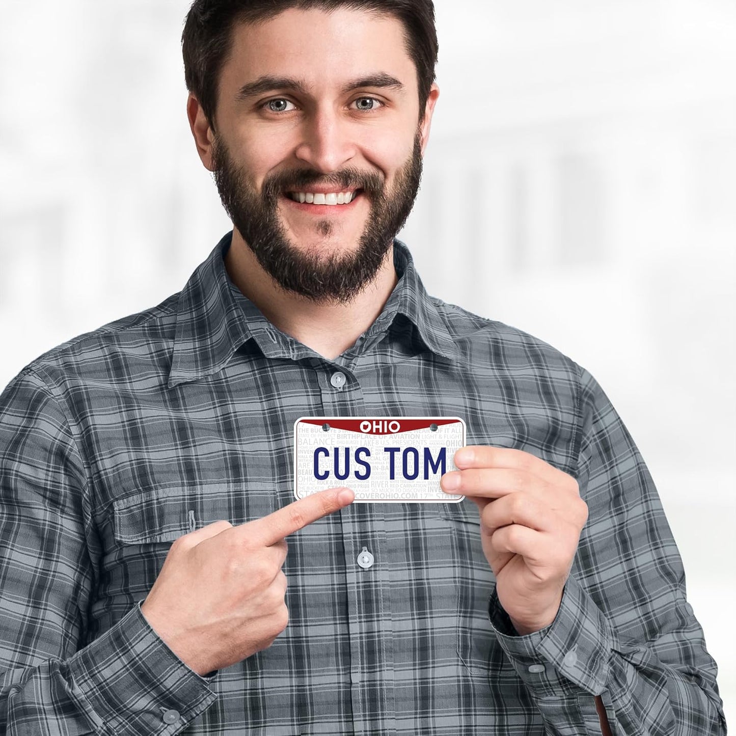 Mini License Plates, Personalized License Plates, Custom for Car, Bikes, ATV, Kids Car, Golf Cart, Jeep, 2x4 Inch, Rust-Free Fade Resistant Aluminum, USA Made by My Sign Center (Ohio)