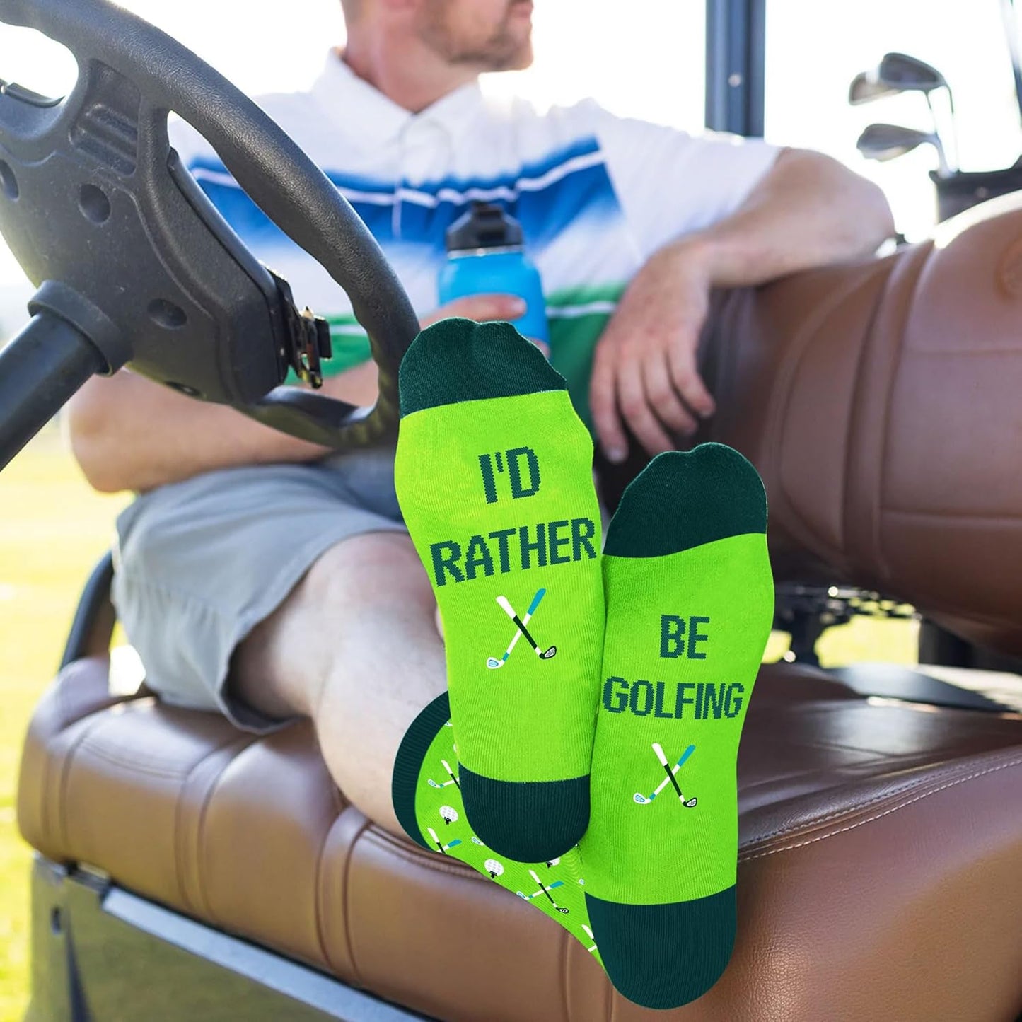 VICRAZY Golf Gifts for Men, Women - Golf Accessories, Golf Socks for Dad, Mom - Funny gift, Christmas Gifts, Stocking Stuffer