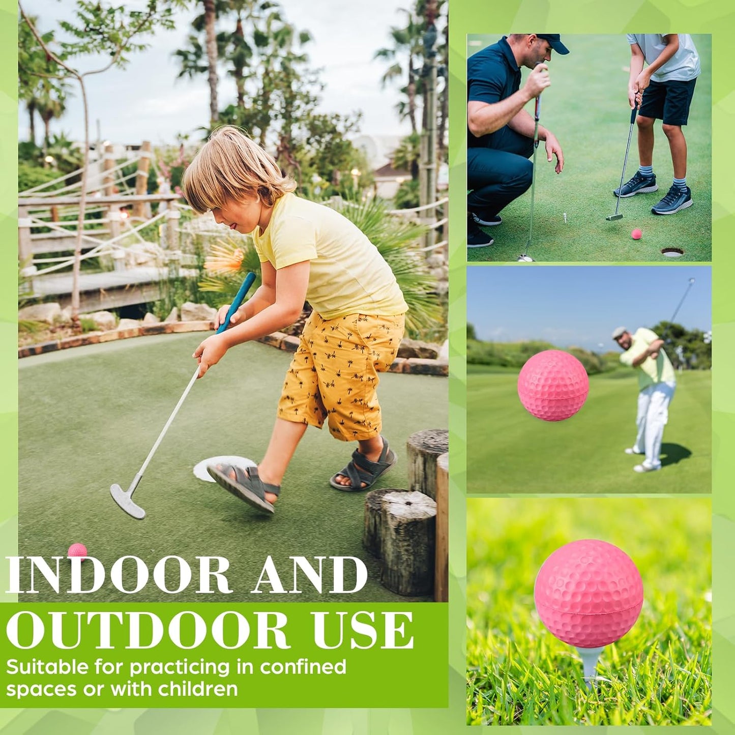 30 Pcs Foam Golf Practice Balls Soft Foam Balls for Golf Practice Realistic Feel and Flight Sport Training