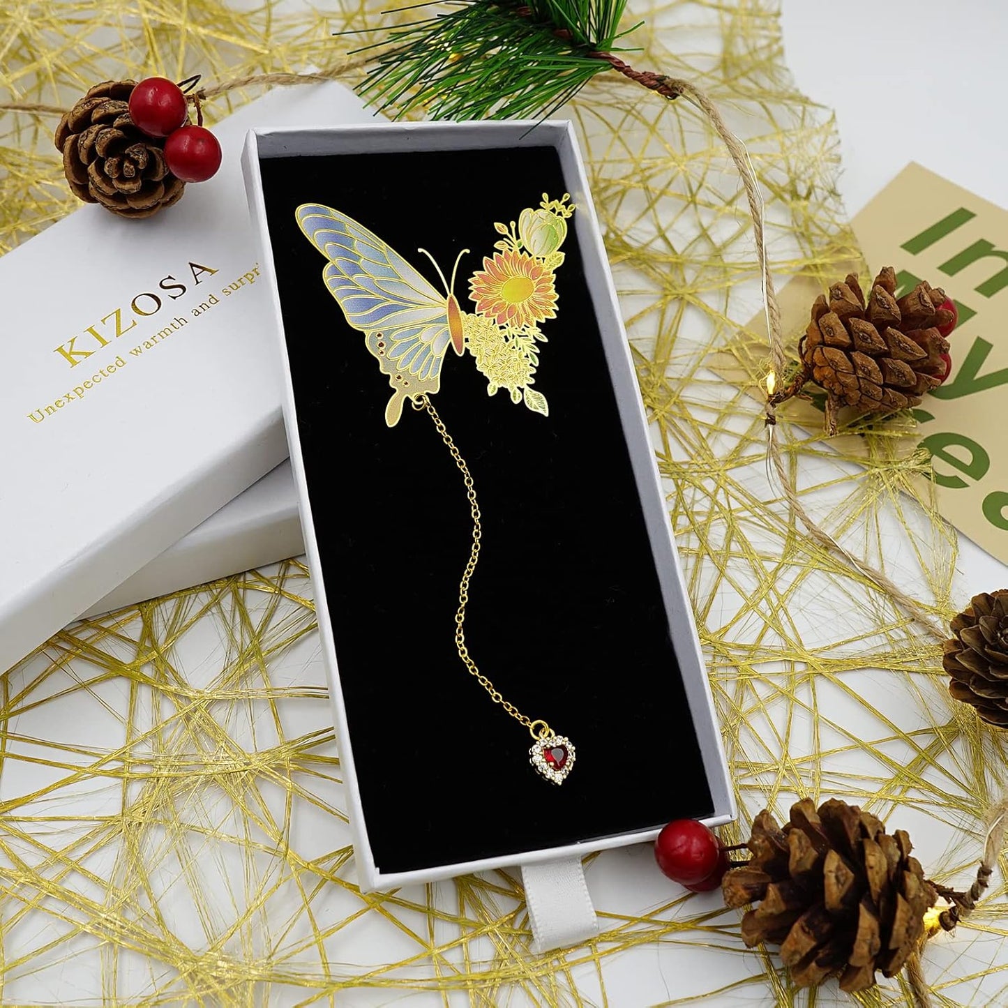 Butterfly Bookmarks for Women,Cute Funny Metal Bookmark,Unique Gifts Book Markers for Women Book Lovers,Teacher Appreciation Gifts,Valentine Mother's Day Christmas New Year Birthday Gift