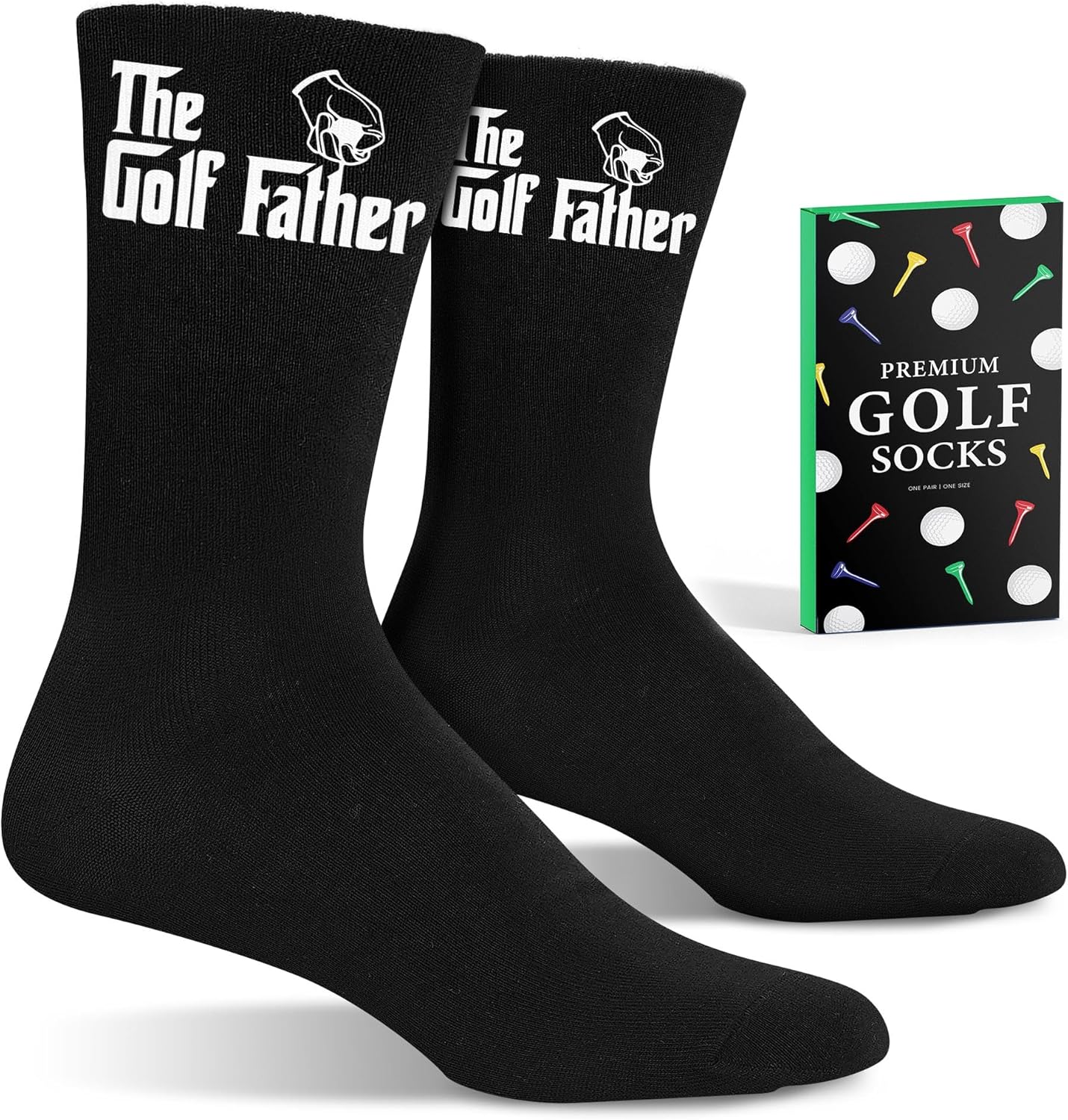 VICRAZY Golf Gifts for Men, Women - Golf Accessories, Golf Socks for Dad, Mom - Funny gift, Christmas Gifts, Stocking Stuffer