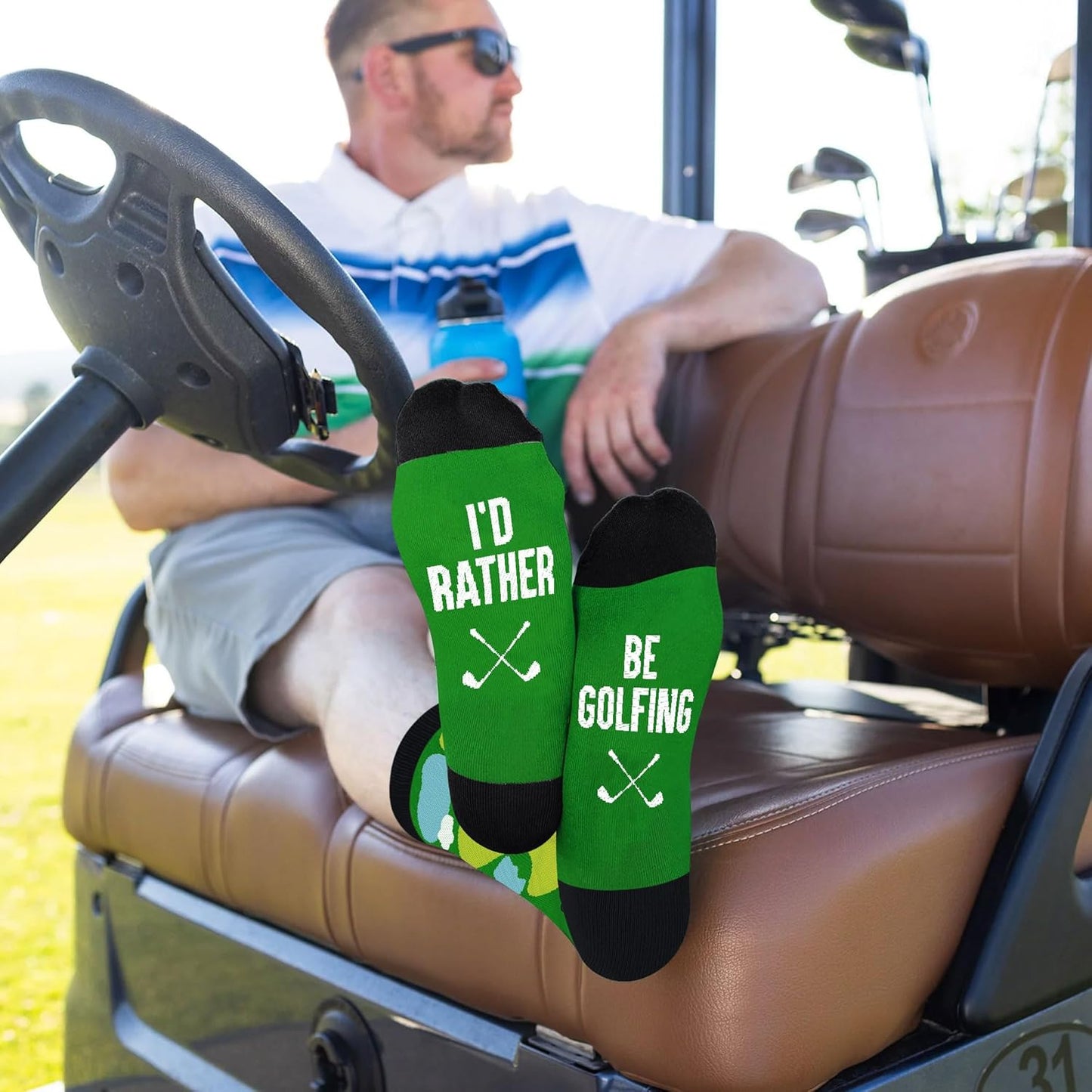 VICRAZY Golf Gifts for Men, Women - Golf Accessories, Golf Socks for Dad, Mom - Funny gift, Christmas Gifts, Stocking Stuffer