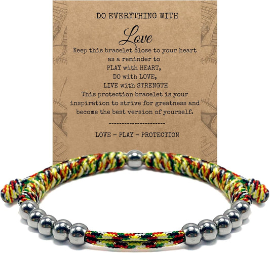 LAMIBEE Golf Stainless Steel 10 Bead Score Counter Bracelet, Golf Stroke Count Bracelet, Resizable Easy to Adjust Golf Round Scoring Tracker, Durable Stylish Golf Accessory