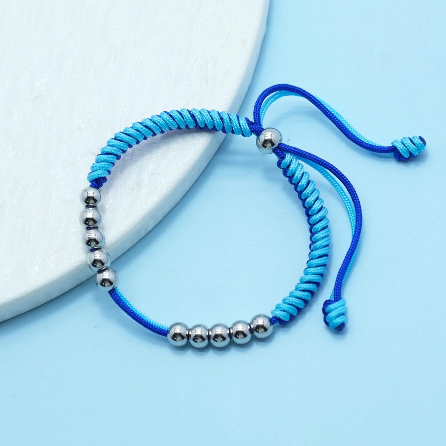 LAMIBEE Golf Stainless Steel 10 Bead Score Counter Bracelet, Golf Stroke Count Bracelet, Resizable Easy to Adjust Golf Round Scoring Tracker, Durable Stylish Golf Accessory