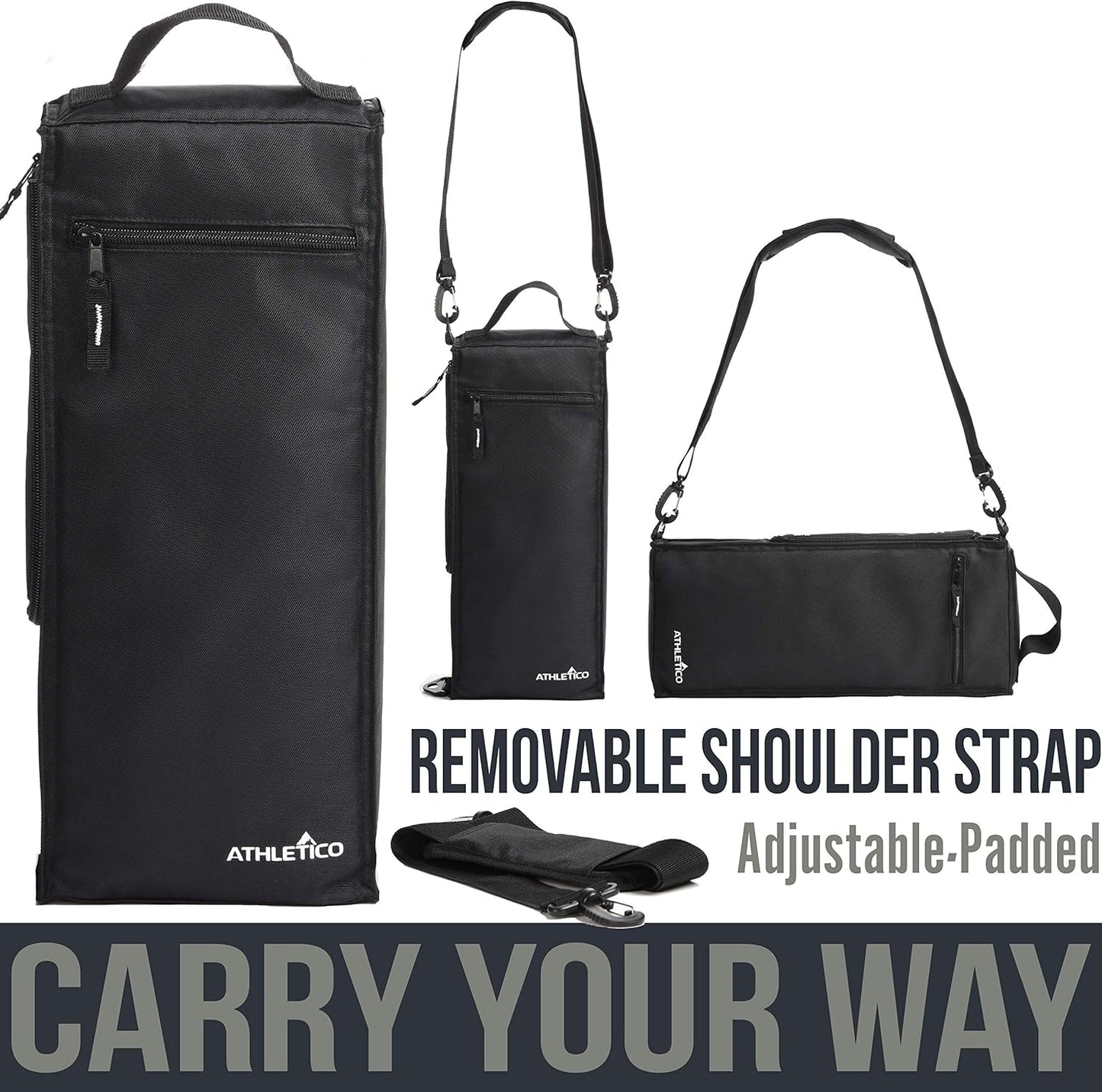 Athletico Golf Cooler Bag - Soft Sided Insulated Cooler Holds a 6 Pack of Cans or Two Wine Bottles