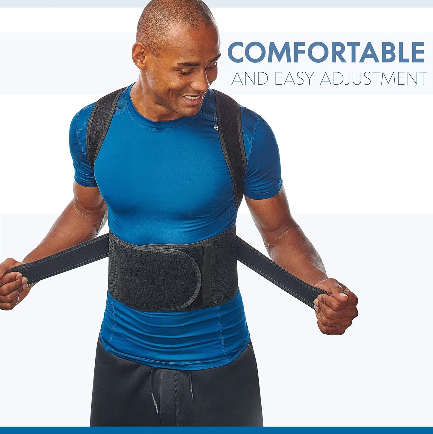 Back Brace Posture Corrector for Men and Women - Adjustable Posture Brace for Upper and Lower Back Pain Relief - Muscle Memory Support Straightener (Large)
