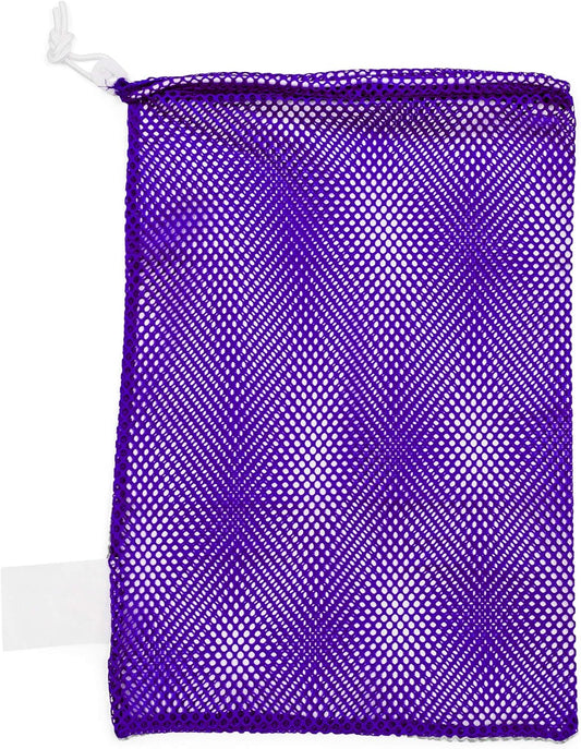 Champion Sports Mesh Equipment Bag – Heavy-Duty Nylon Drawstring Bag with Lock & ID Tag, Breathable Storage Sack for Balls, Swim Gear, Laundry & Toys, Multiple Sizes & Colors