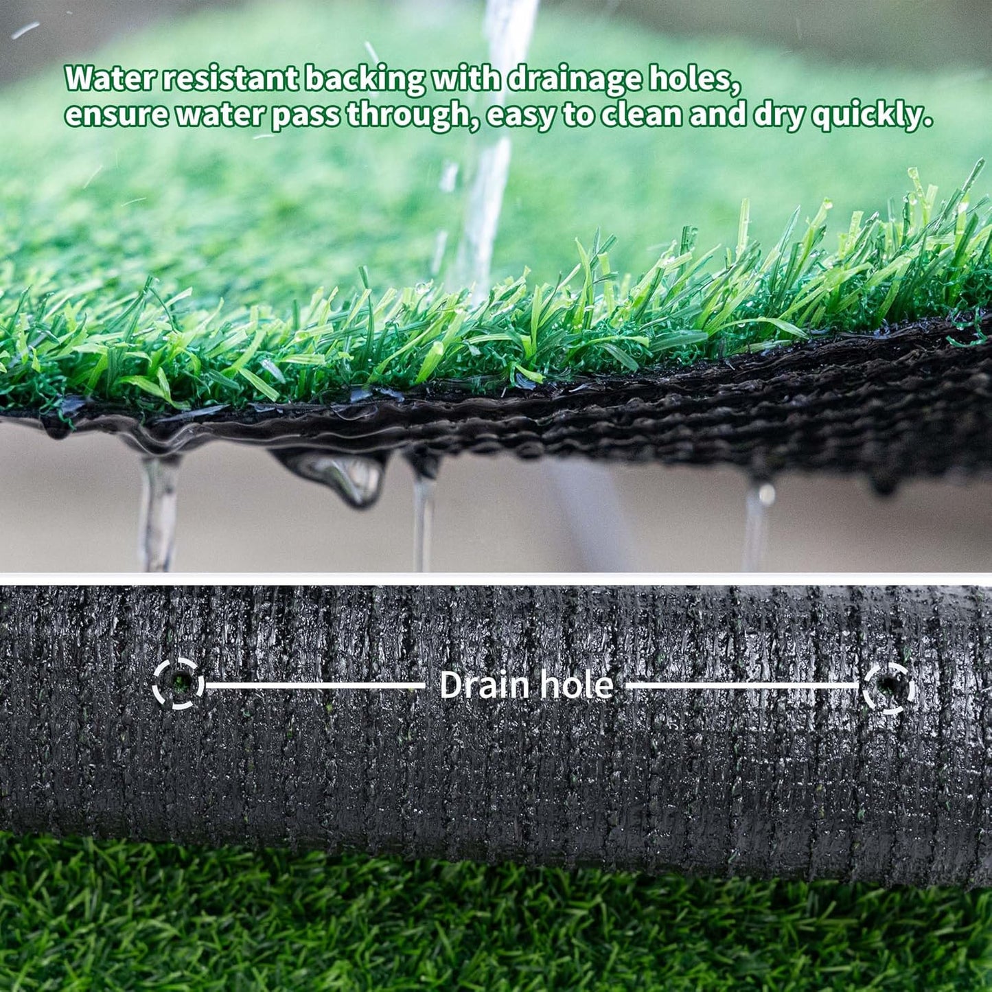 Artificial Grass Turf Mat, 4/5 Inch Indoor Outdoor Entrance Mat, Pet-Friendly Decoration, Easy to Clean (72” x 48”)