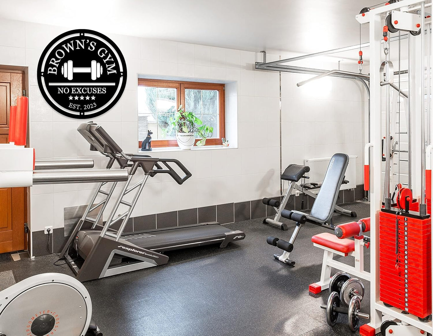 Personalized Home Gym Decor,Personalized Gym Metal Sign,Workout Room Decor,Wall Decor Art,Gifts for Fitness Lovers