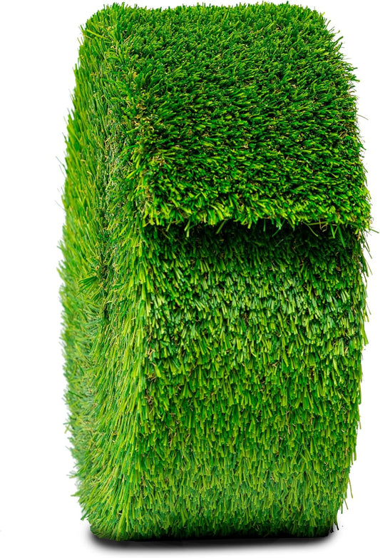 Artificial Grass Strip 6" x25' for Indoor/Outdoor Use-Realistic, 1" Thick Synthetic Turf for DIYers and Professionals, Pre-Cut Roll for Easy Installation and Creative Designs (6in x 25ft)