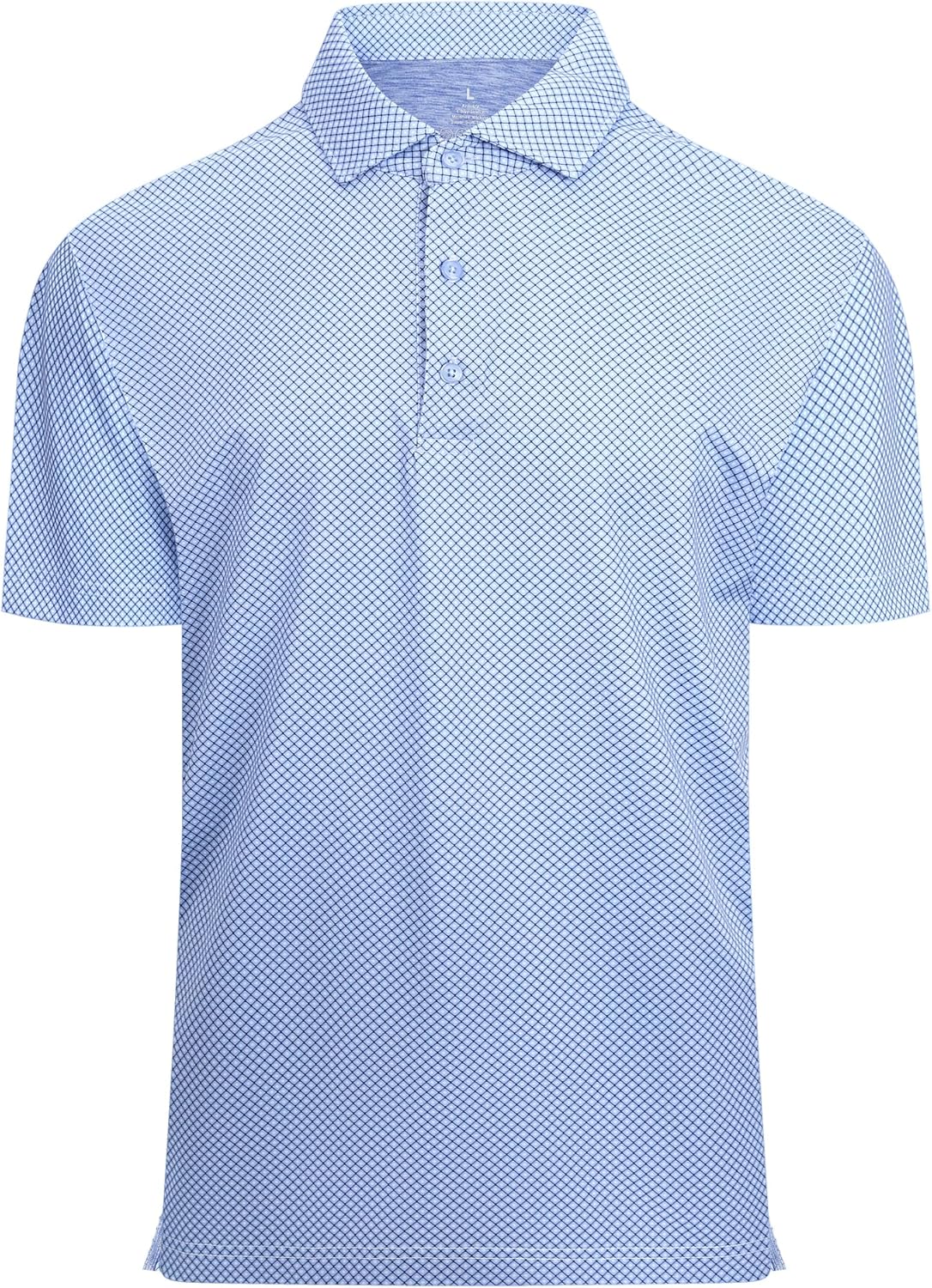 Alex Vando Mens Golf Shirt Moisture Wicking Classic Print Golf Shirts for Men