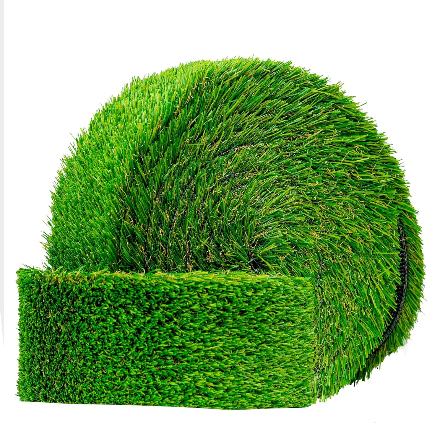 Artificial Grass Strip 5" x25' for Indoor/Outdoor Use-Realistic, 1" Thick Synthetic Turf for DIYers and Professionals, Pre-Cut Roll for Easy Installation and Creative Designs (5in x 25ft)