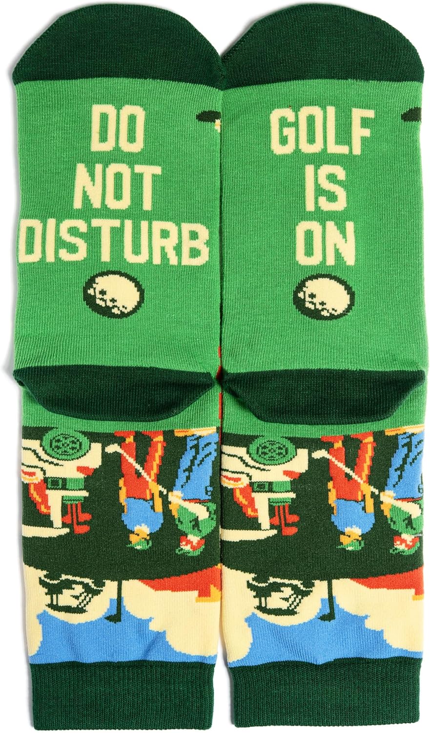 Lavley Funny Golf Socks - Fun gift for golfers - Unisex one size fits most - Great for birthdays or stocking stuffers