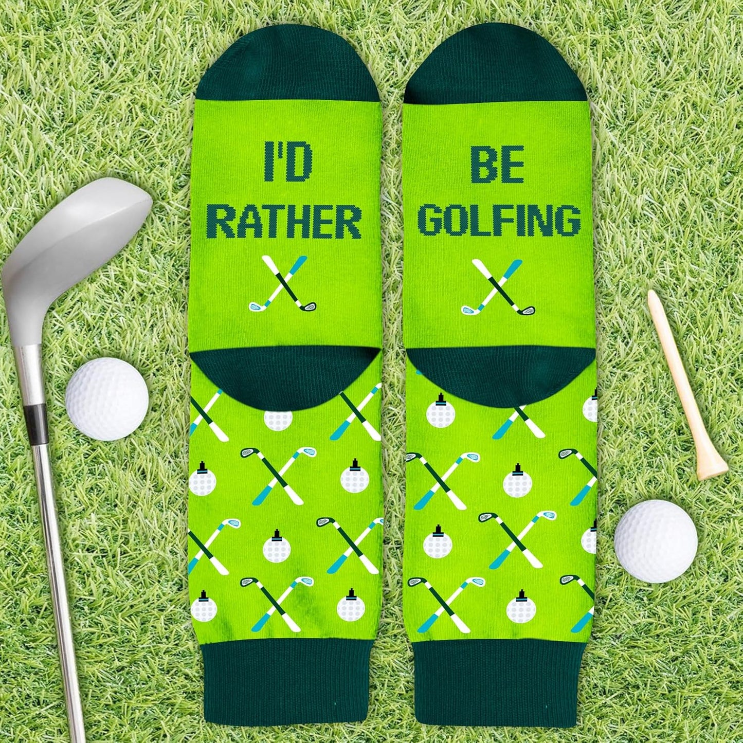 VICRAZY Golf Gifts for Men, Women - Golf Accessories, Golf Socks for Dad, Mom - Funny gift, Christmas Gifts, Stocking Stuffer