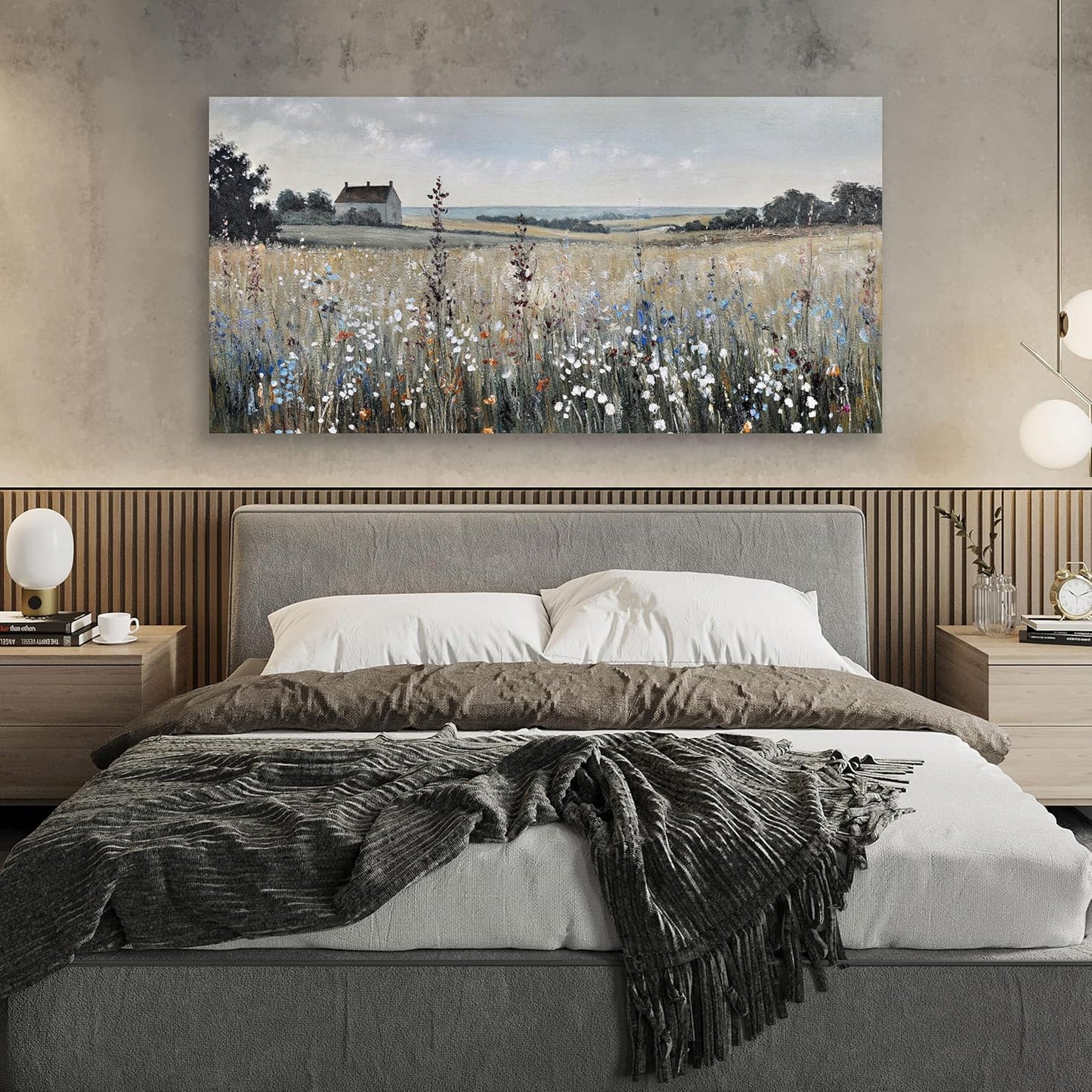 Glvzygy Canvas Wall Art Vintage Decor Artwork Classical Oil Painting Canvas Prints Vintage Landscape Wall Art Suitable for Living Room Bedroom and Office Home Decor Painting 20"x40"