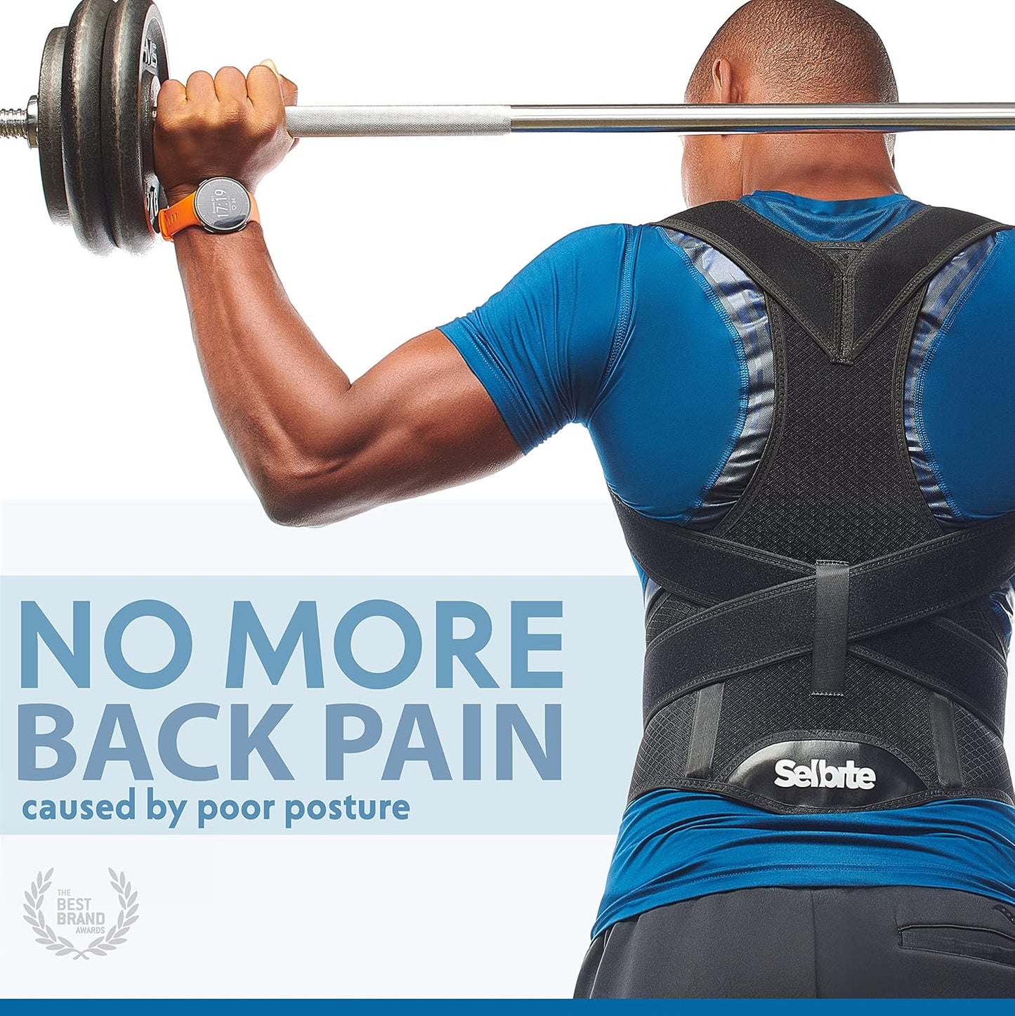 Back Brace Posture Corrector for Men and Women - Adjustable Posture Brace for Upper and Lower Back Pain Relief - Muscle Memory Support Straightener (Large)