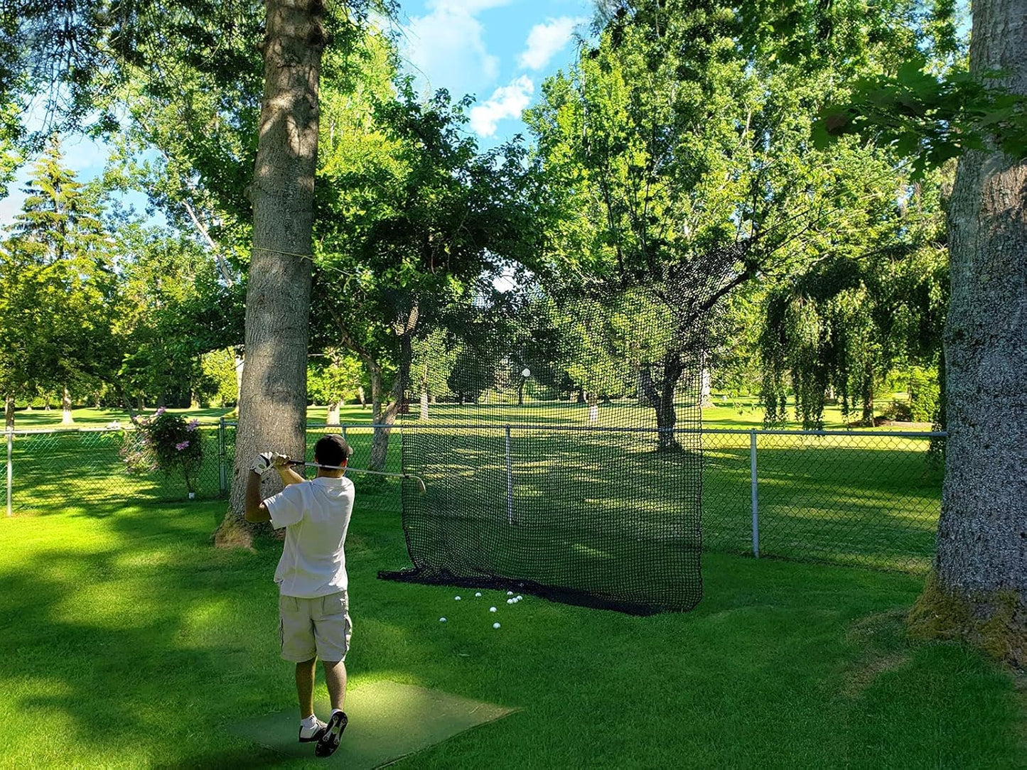Golf Practice Net - Heavy Duty Nylon Netting, 10x10ft/10x15ft/10x20ft