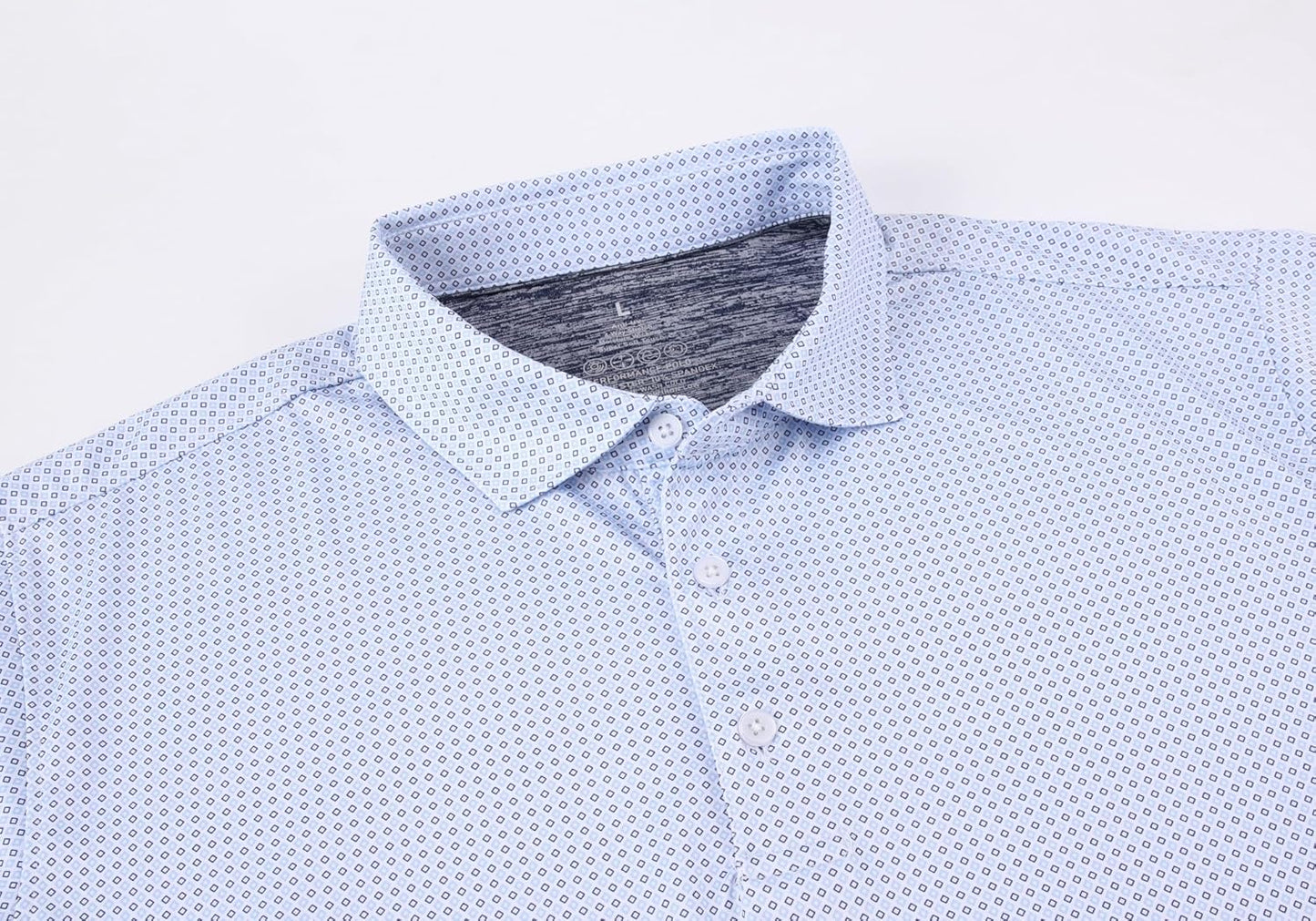 Alex Vando Mens Golf Shirt Moisture Wicking Classic Print Golf Shirts for Men