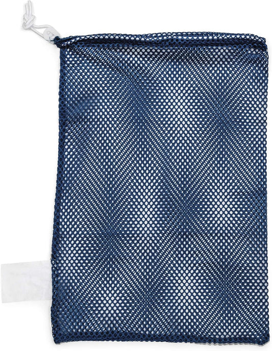 Champion Sports Mesh Equipment Bag – Heavy-Duty Nylon Drawstring Bag with Lock & ID Tag, Breathable Storage Sack for Balls, Swim Gear, Laundry & Toys, Multiple Sizes & Colors