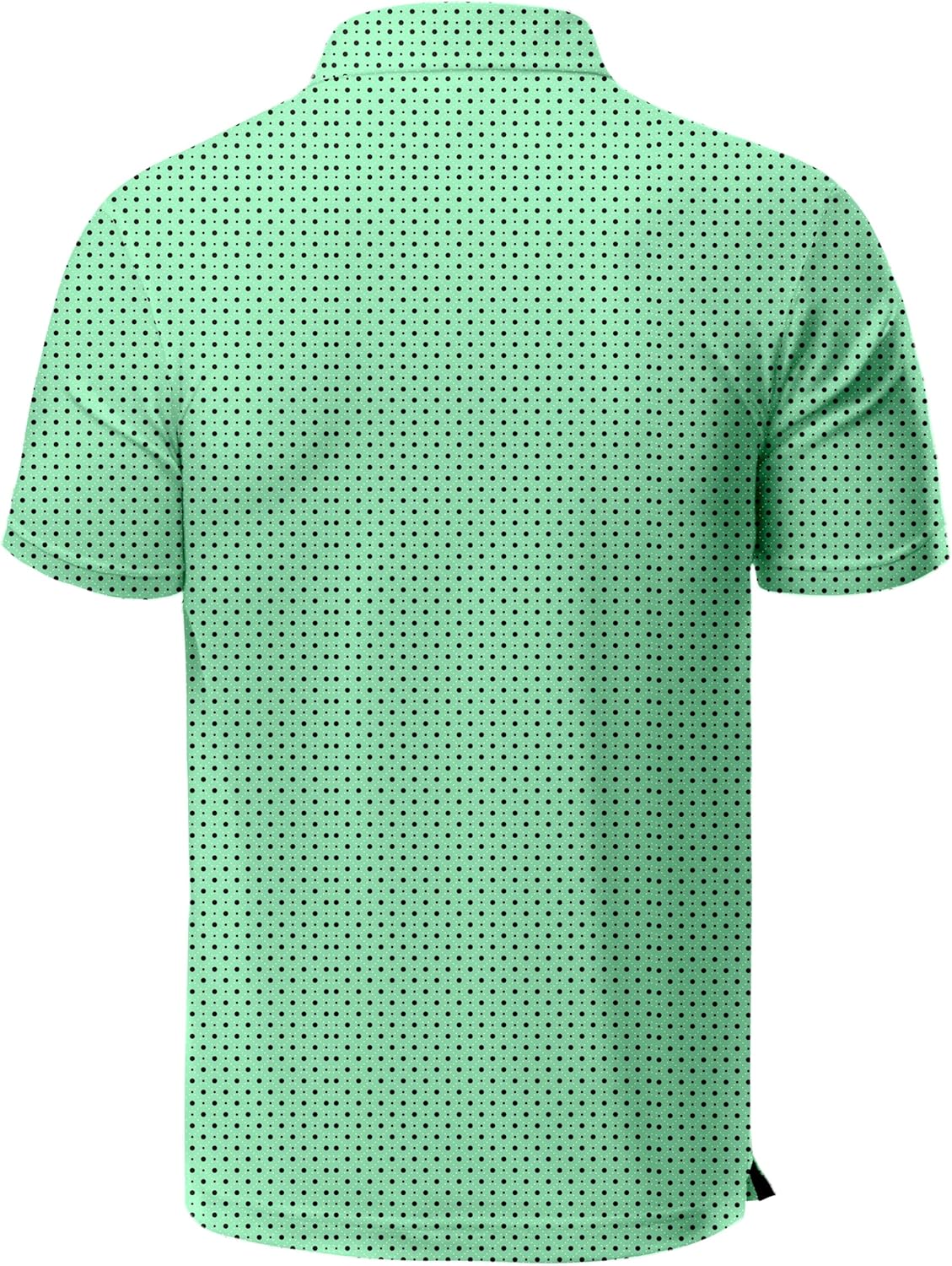 Obla Mens Golf Polo Shirts Short Sleeve Dry Fit Performance Moisture Wicking Casual Print Collared Golf Shirts for Men