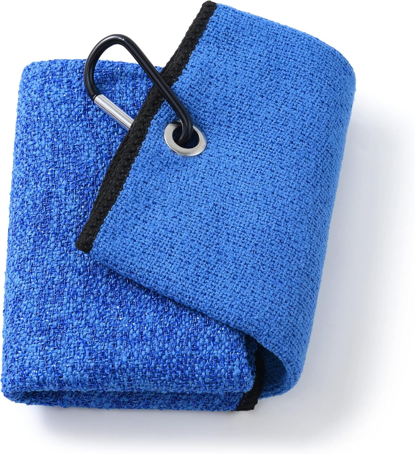 Mile High Life Tri-Fold Golf Towel, 2-in-1 Club & Ball Cleaner, Scratch-Free Scrubbing Side + Ultra-Soft Microfiber, Heavy-Duty Clip, Quick-Dry