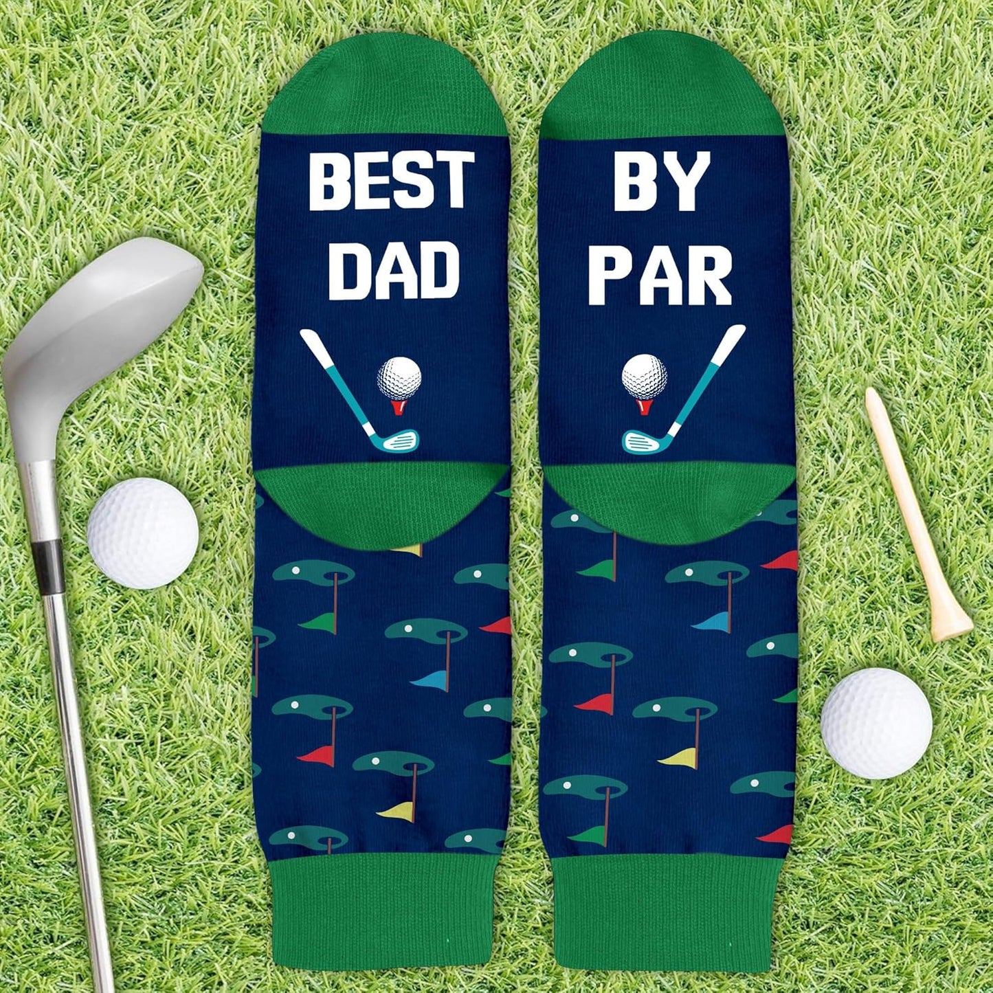 VICRAZY Golf Gifts for Men, Women - Golf Accessories, Golf Socks for Dad, Mom - Funny gift, Christmas Gifts, Stocking Stuffer
