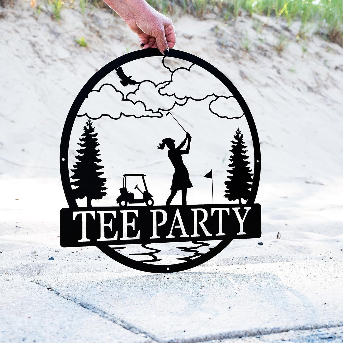 Outdoor Golf Wall Art | Personalized Golf Sign Male Golfer | Golf Decor | 19th Hole Sign | Metal Golf Sign Golf Gifts for Men Man Cave Sign