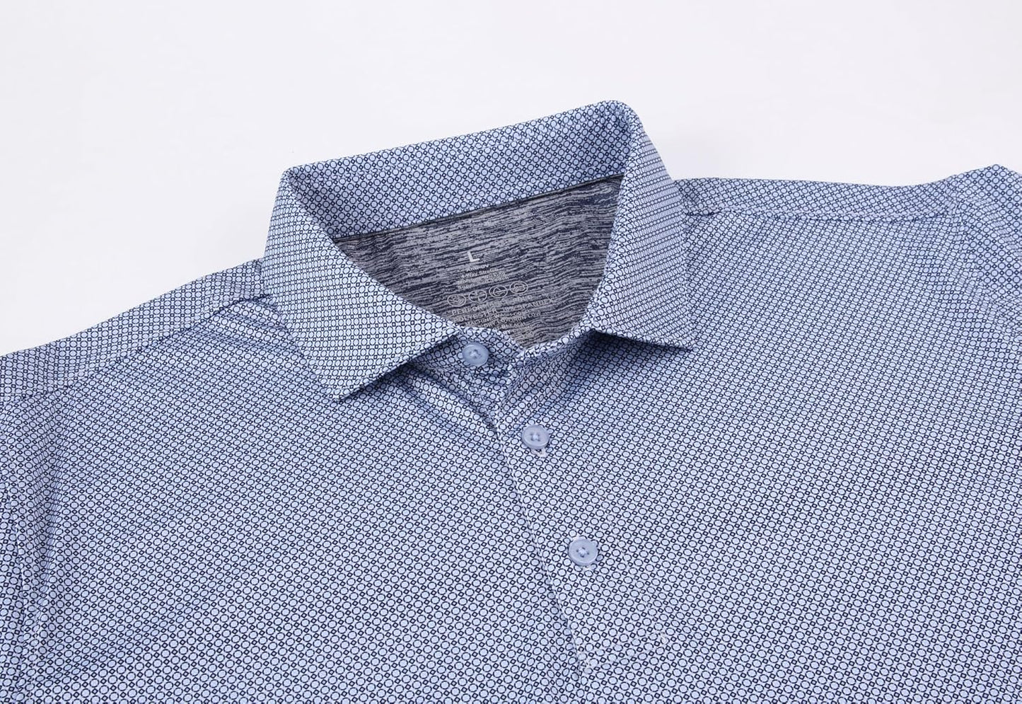 Alex Vando Mens Golf Shirt Moisture Wicking Classic Print Golf Shirts for Men