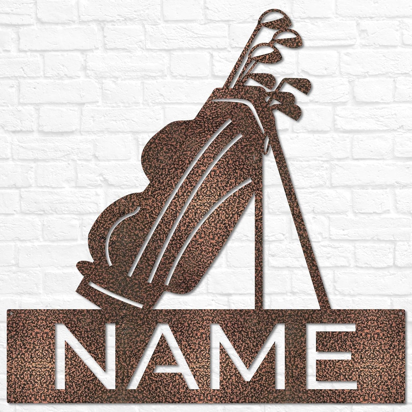 Personalized Metal Golf Team Name Sign, Custom Golf Name Sign, Sports Name Sign, Sport Theme Room Decor, Name Wall Art, Golfer Gift, Golf Decor