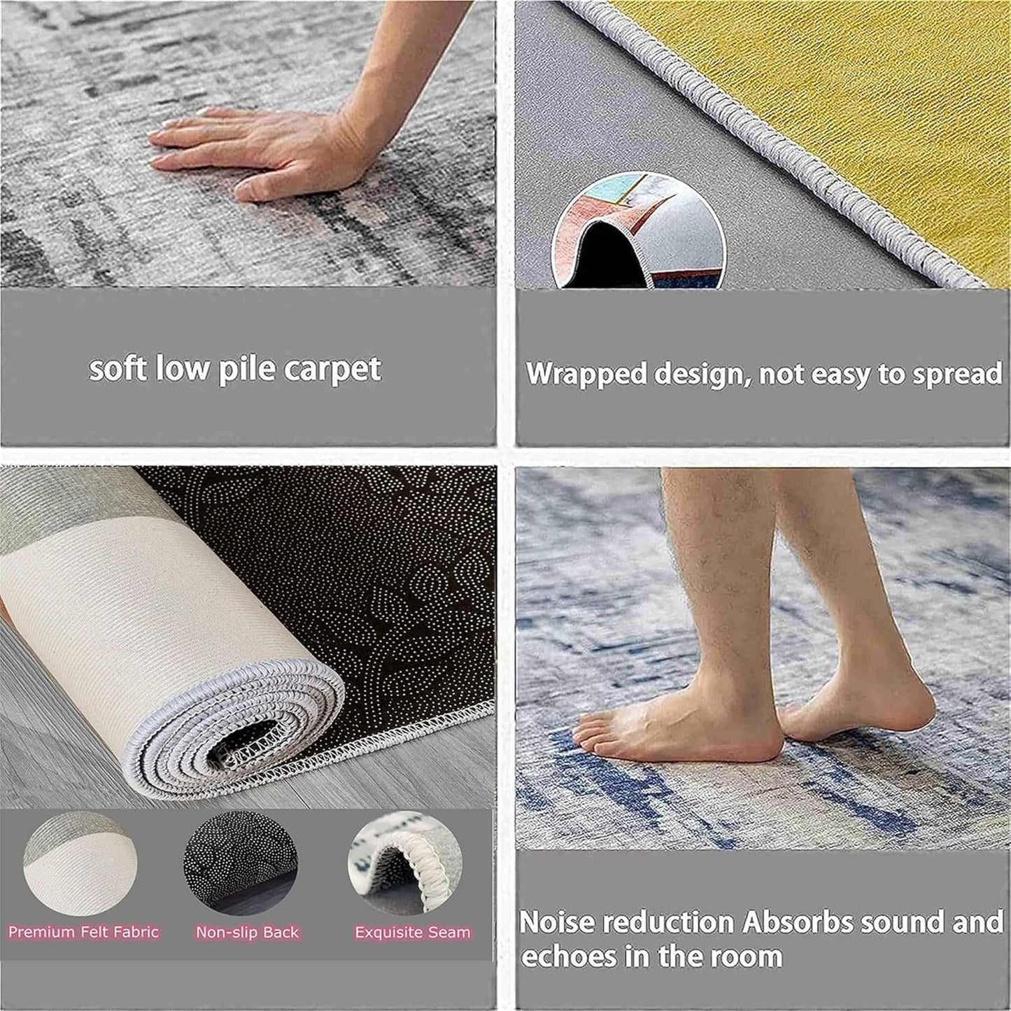 Football Game Area Rug for Living Room, 4x10ft, Soccer Sports Entryway Mat, Washable Durable High Traffic Rug, with Non Slip Backing Absorbent Carpets for Entryway Living Room